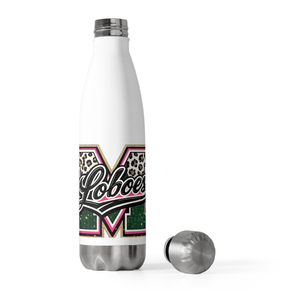 Loboes Leopard Varsity 20oz Stainless Water Bottle