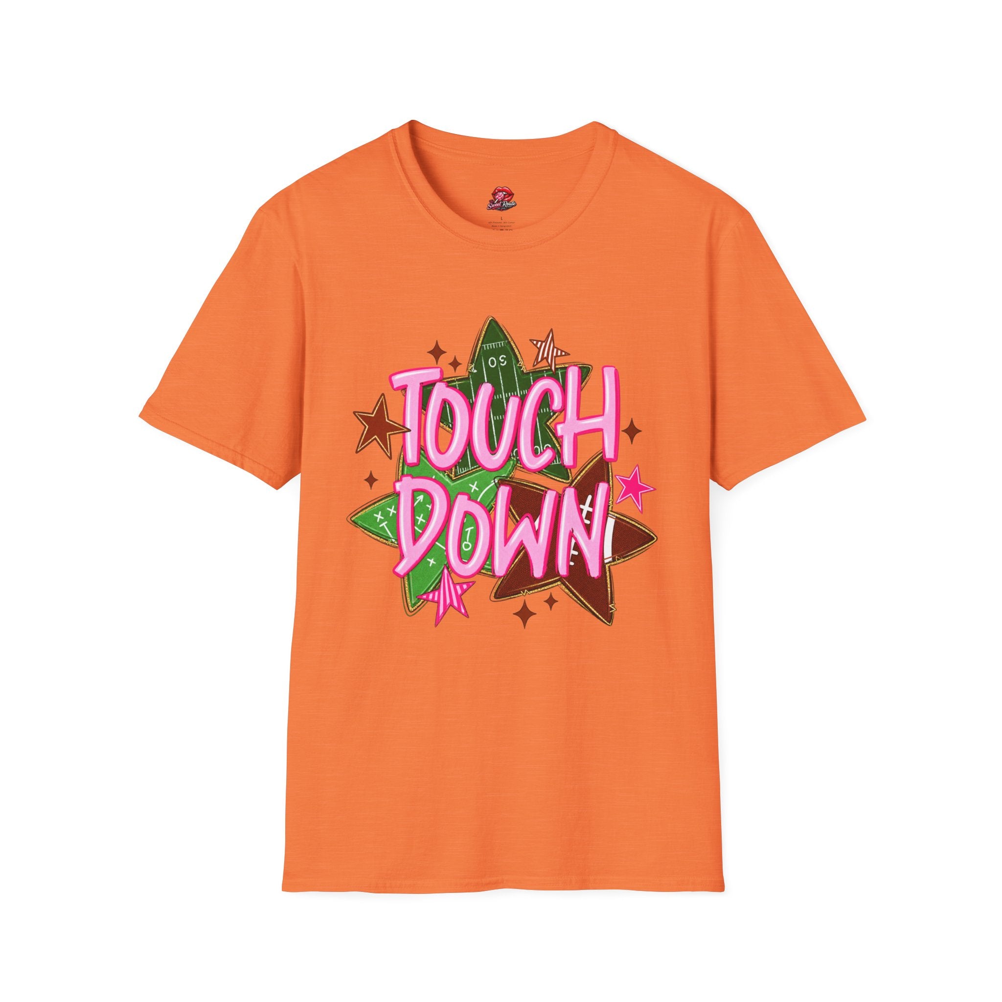 Pink Retro Football Tee