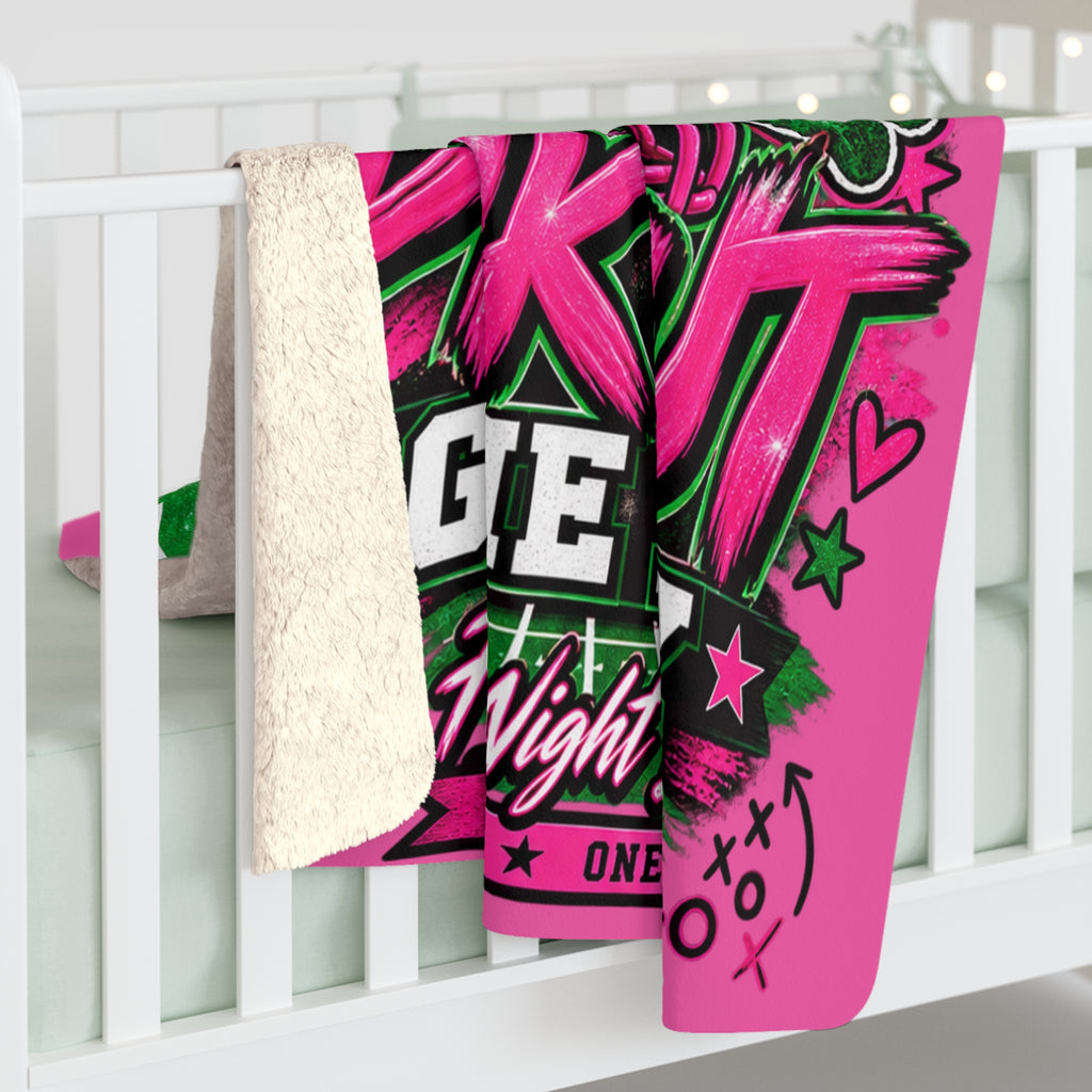 Monahans Loboes 'Pink Out Game Day' Sherpa Fleece Blanket
