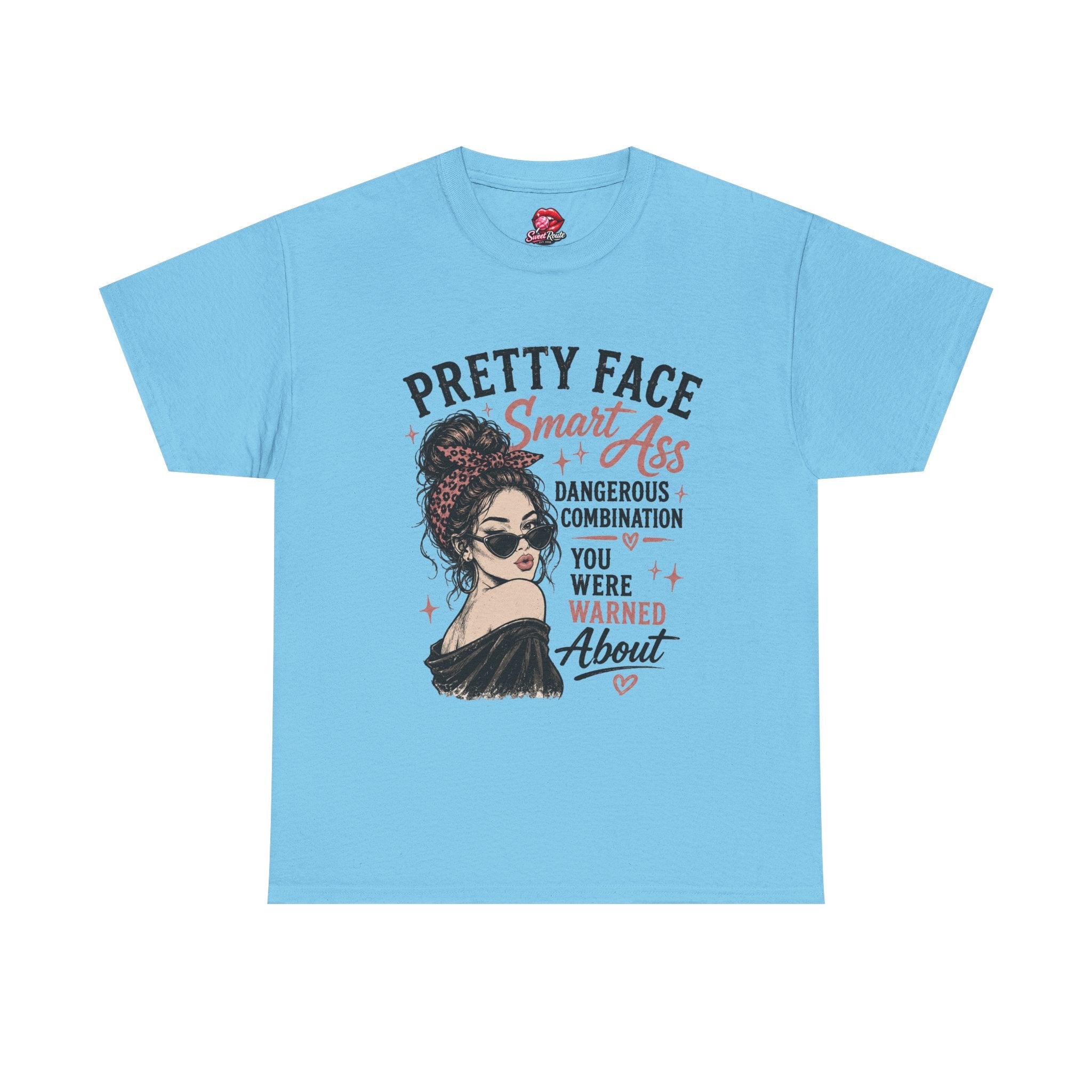 Pretty Face Smart Ass graphic tee