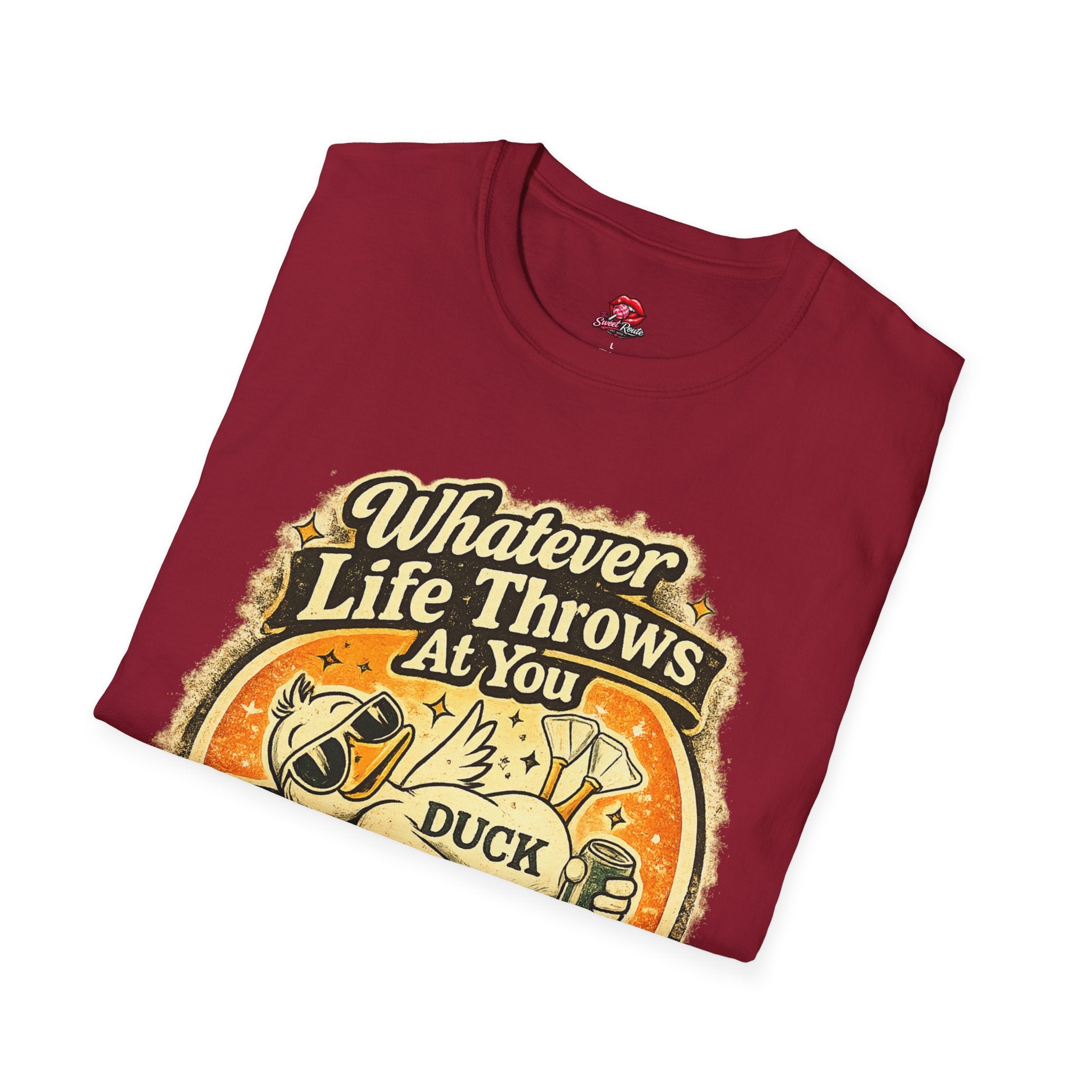 Whatever Life Throws At You, Duck Vintage Graphic Tee