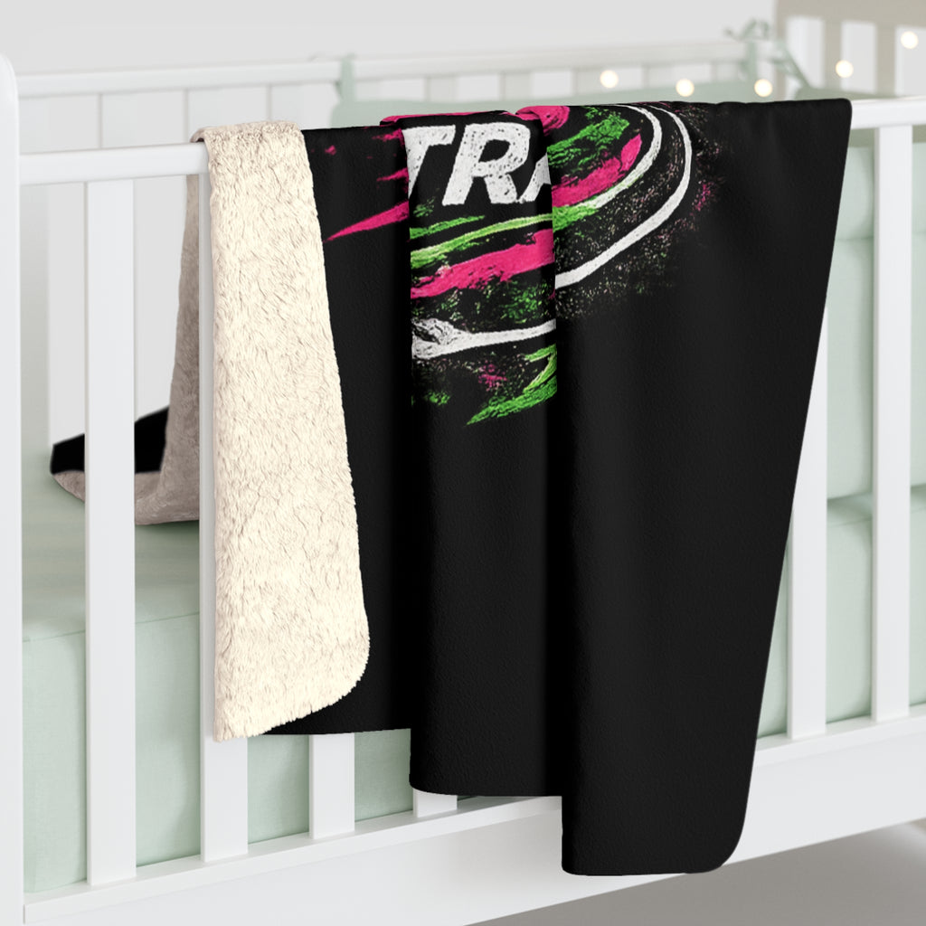 Monahans Loboes Track Sherpa Fleece Blanket