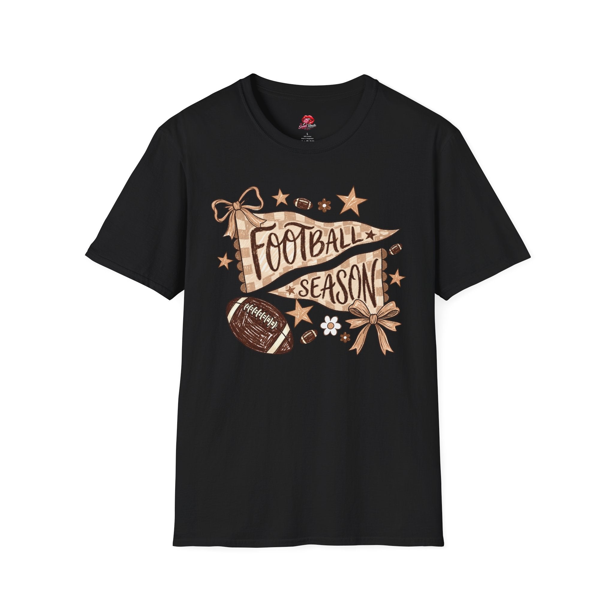 Pennant & Football Game Day Tee