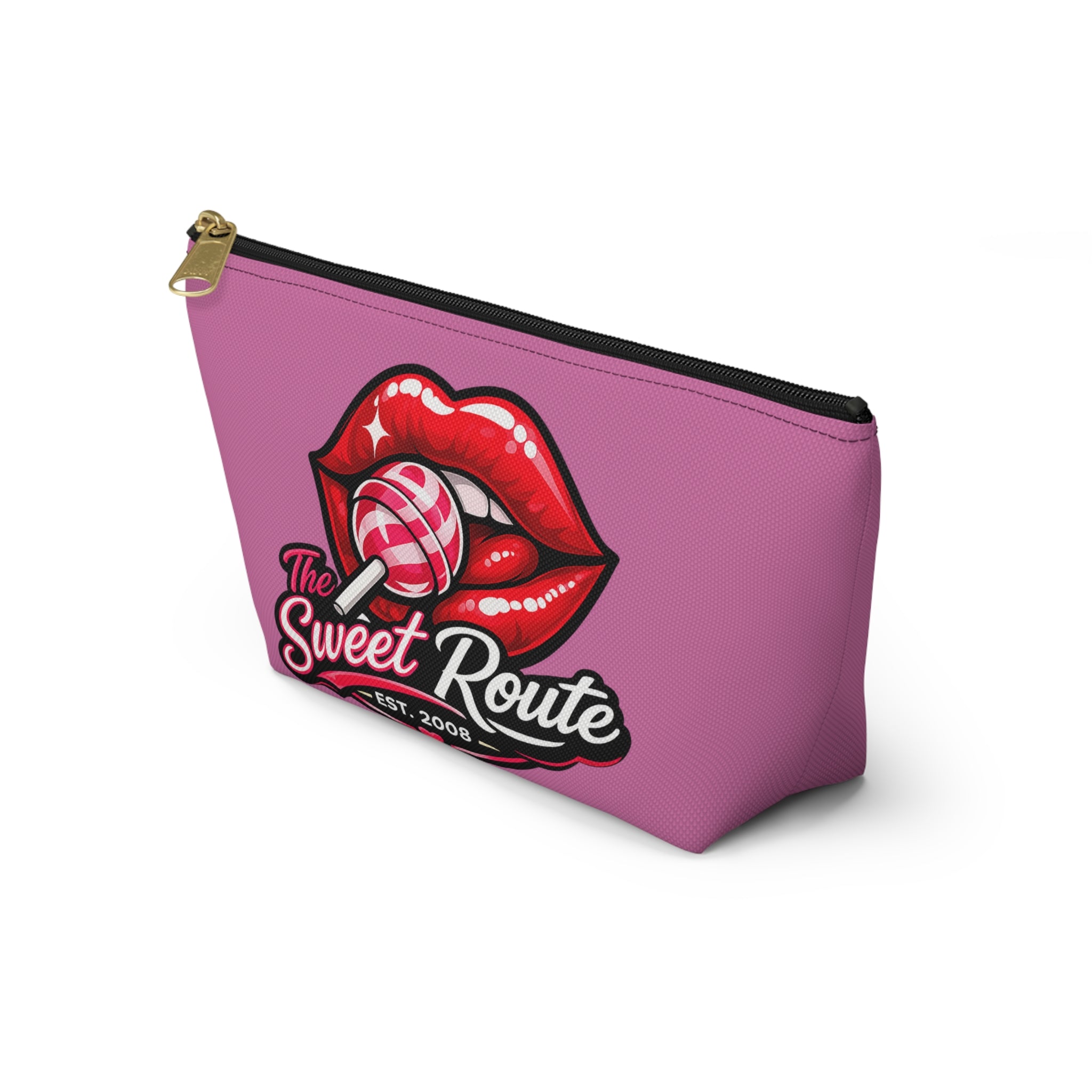Sweet Route Pink Logo Accessory Pouch