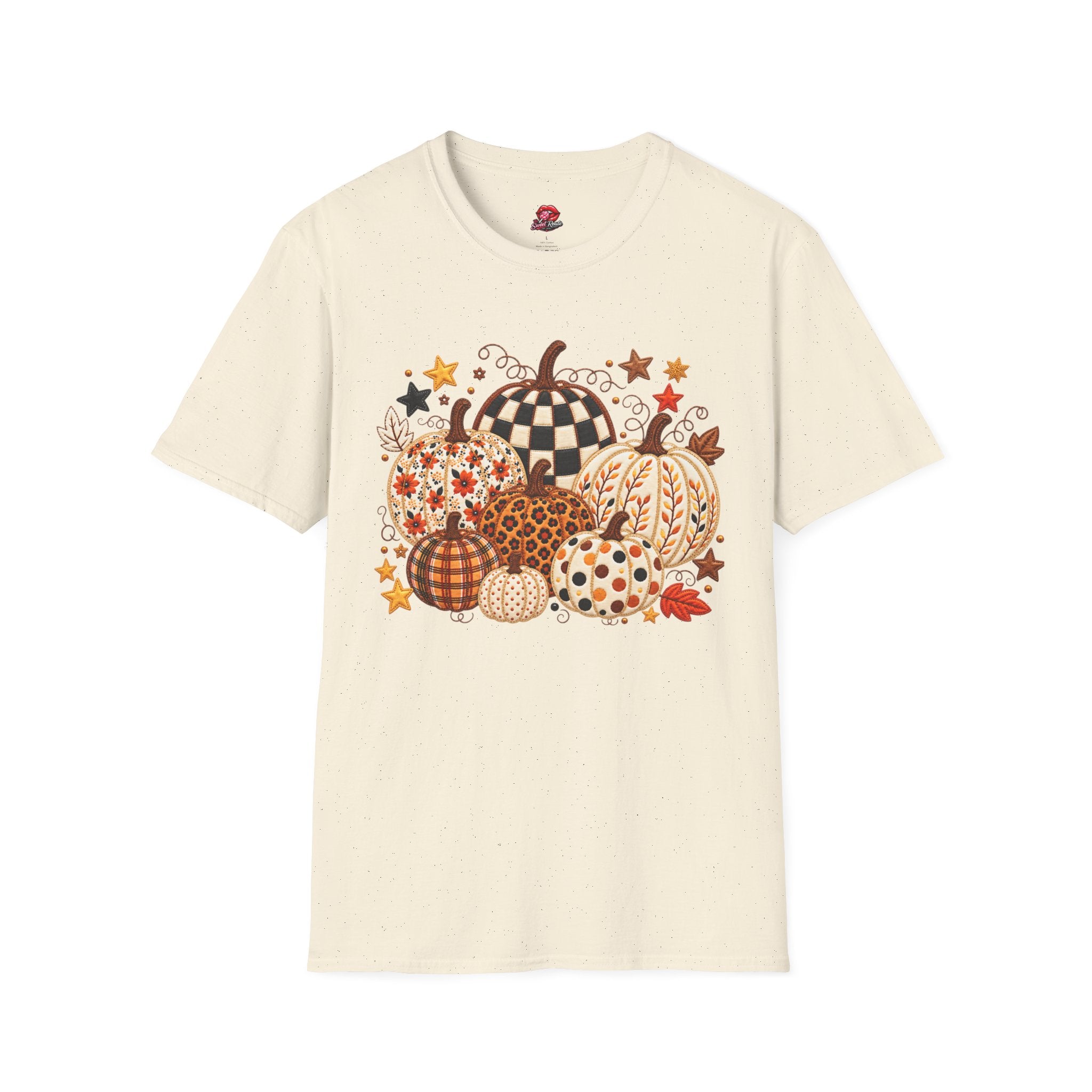Autumn Patchwork Pumpkins T-Shirt