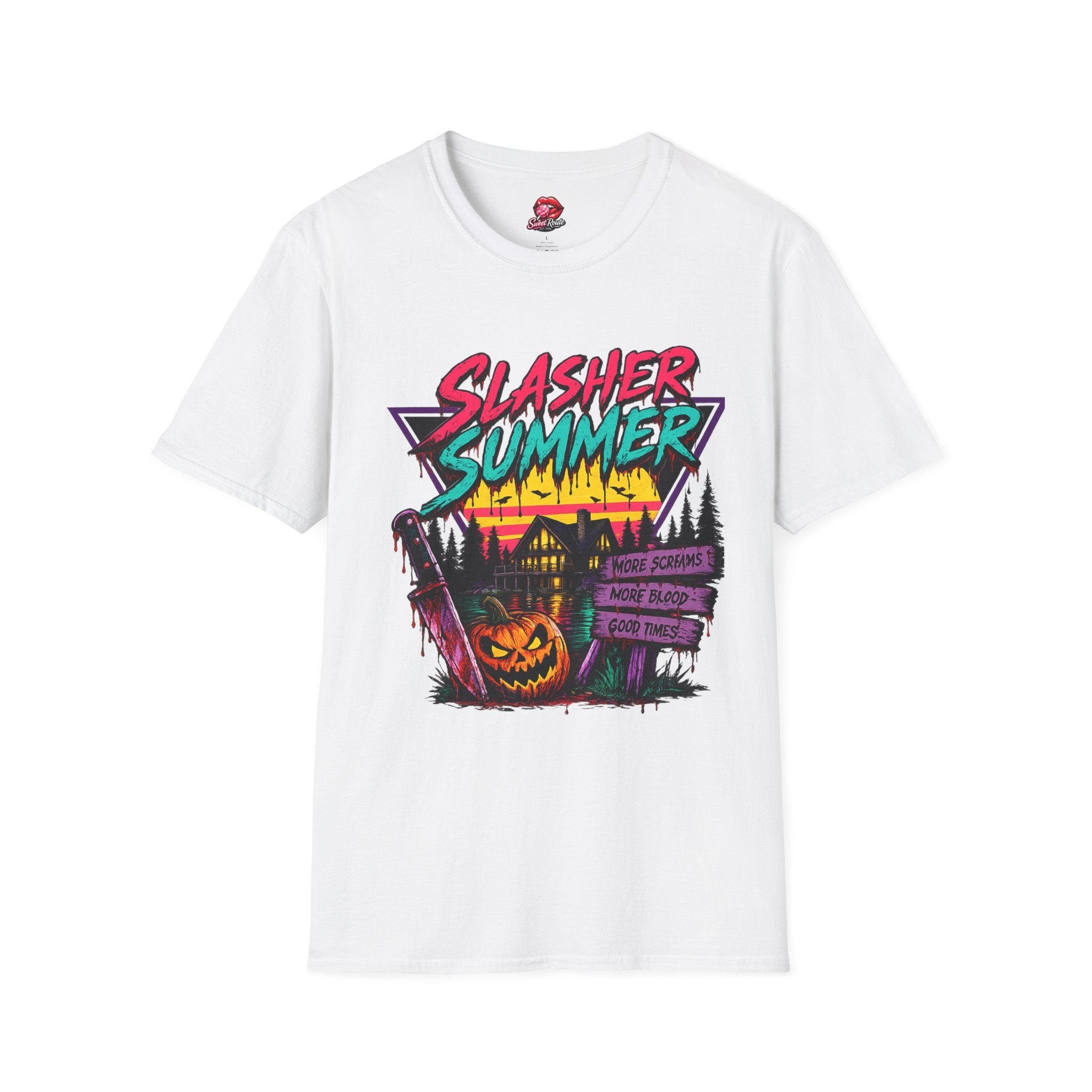 Slasher Summer Retro Horror Graphic Tee