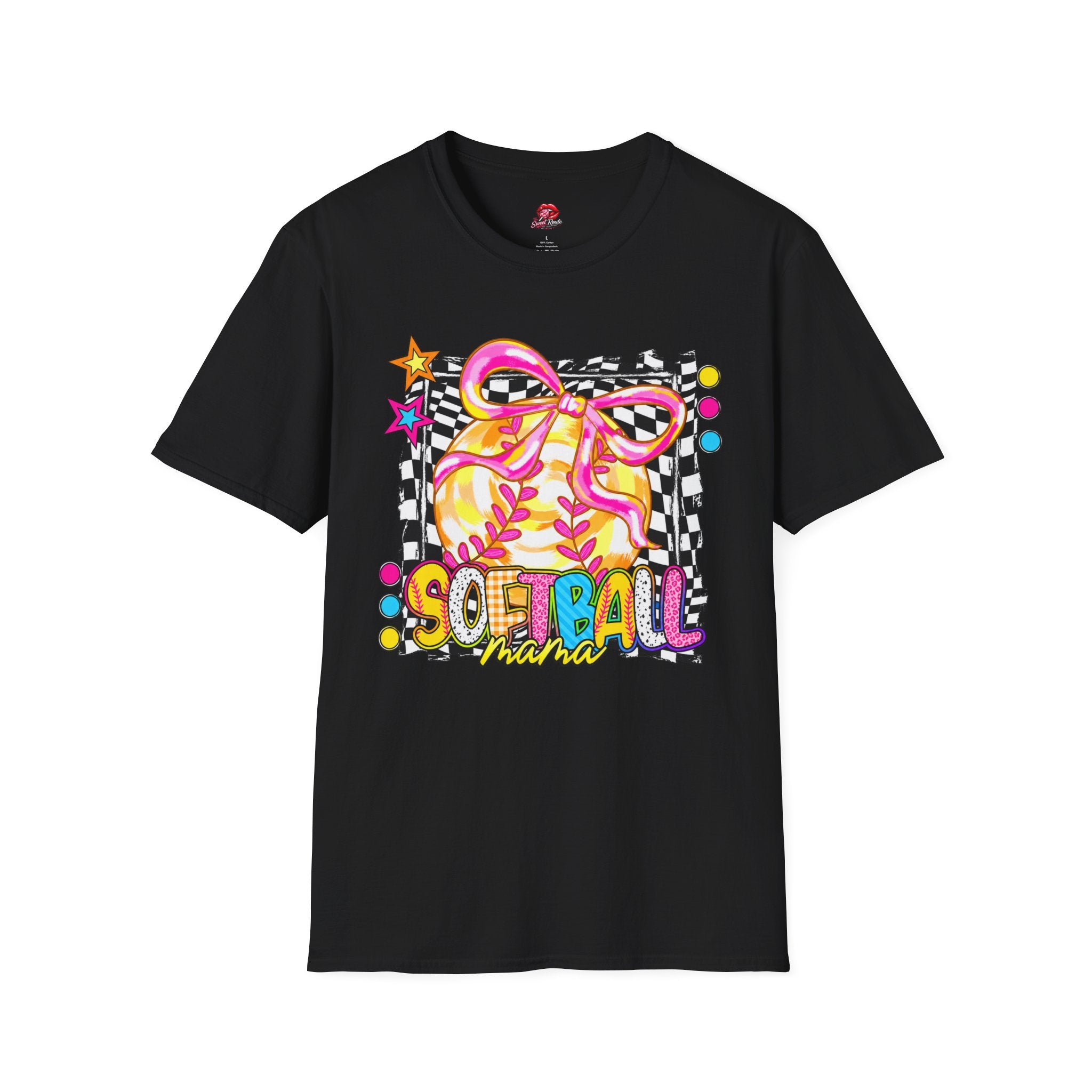 Softball Mama Bow T-Shirt