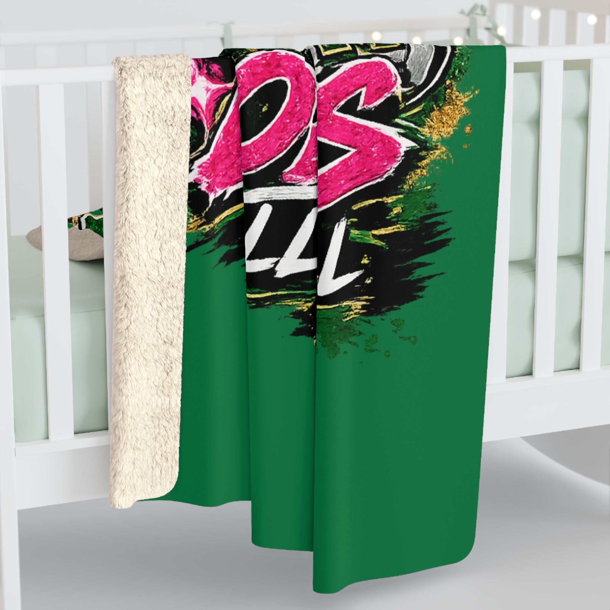 Monahans Loboes Volleyball Sherpa Blanket