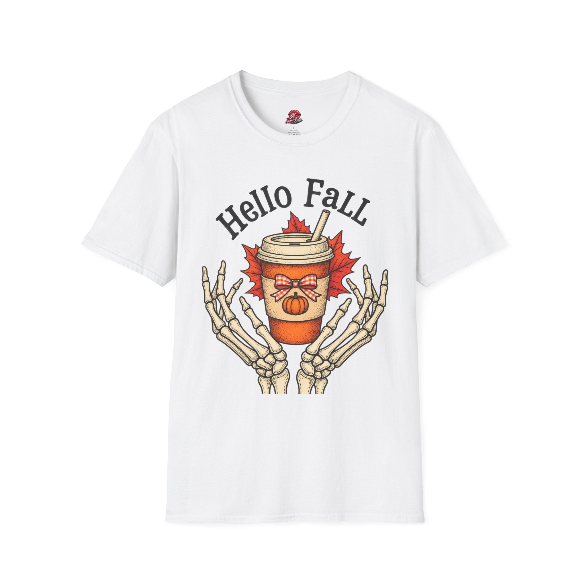 Hello Fall Pumpkin Spice Coffee Tee