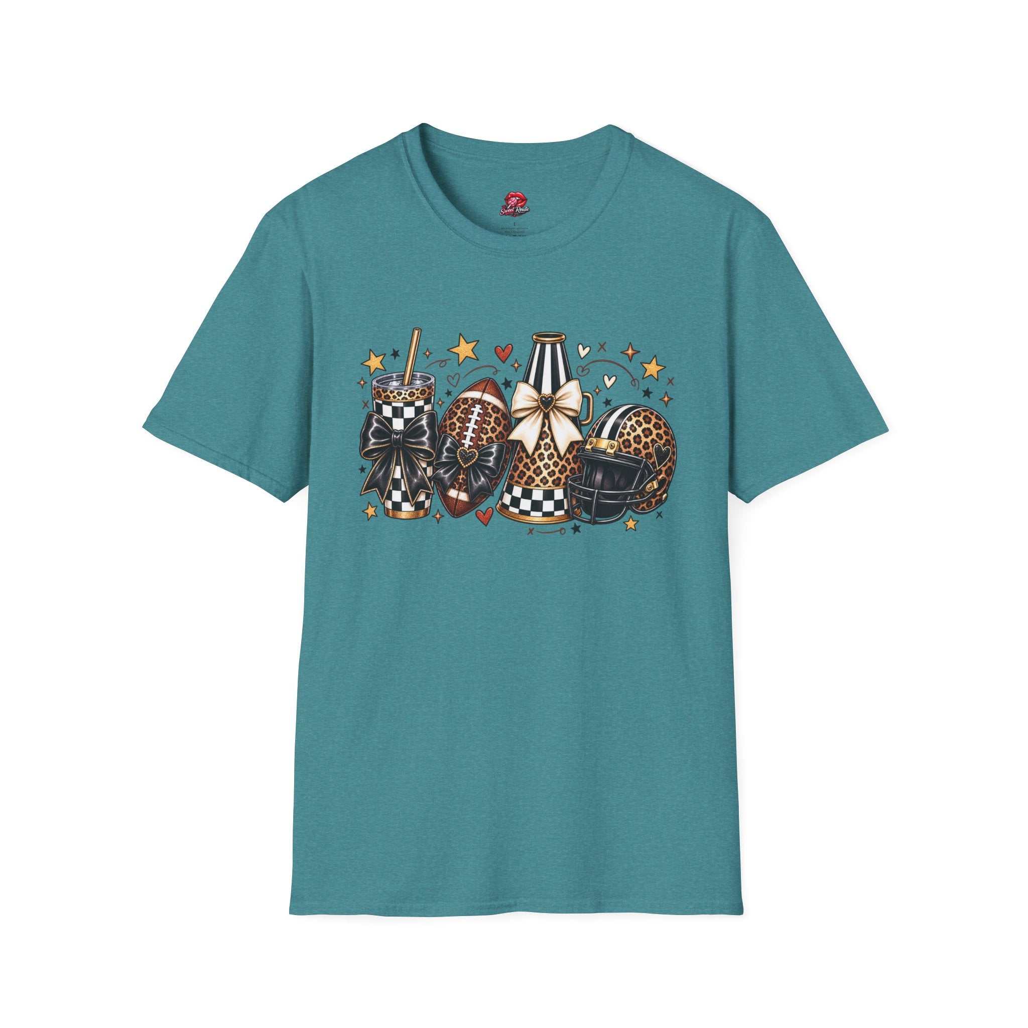 Leopard Game Day Football & Cheer Graphic T-Shirt