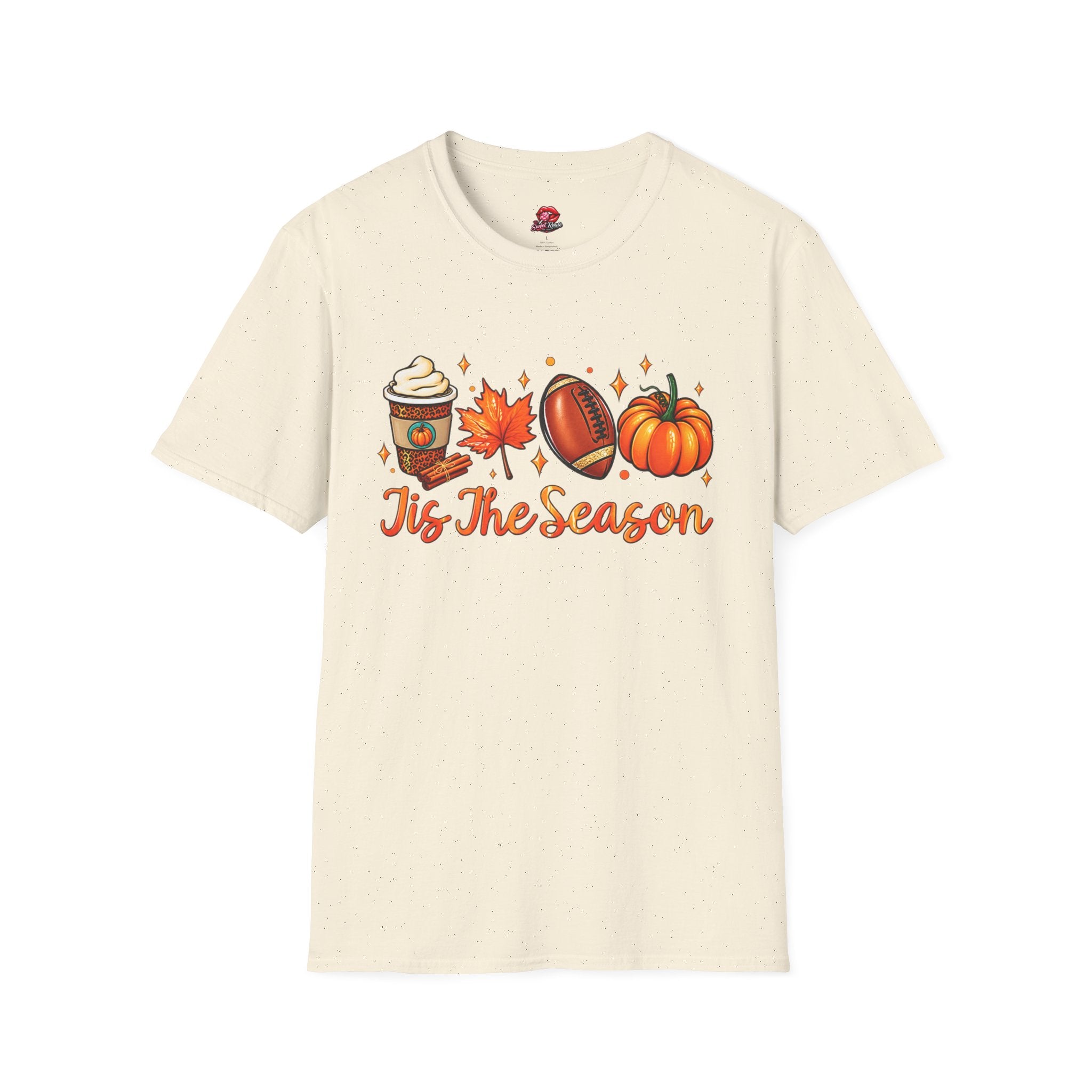 Tis The Season Pumpkin, Leaf & Latte Tee