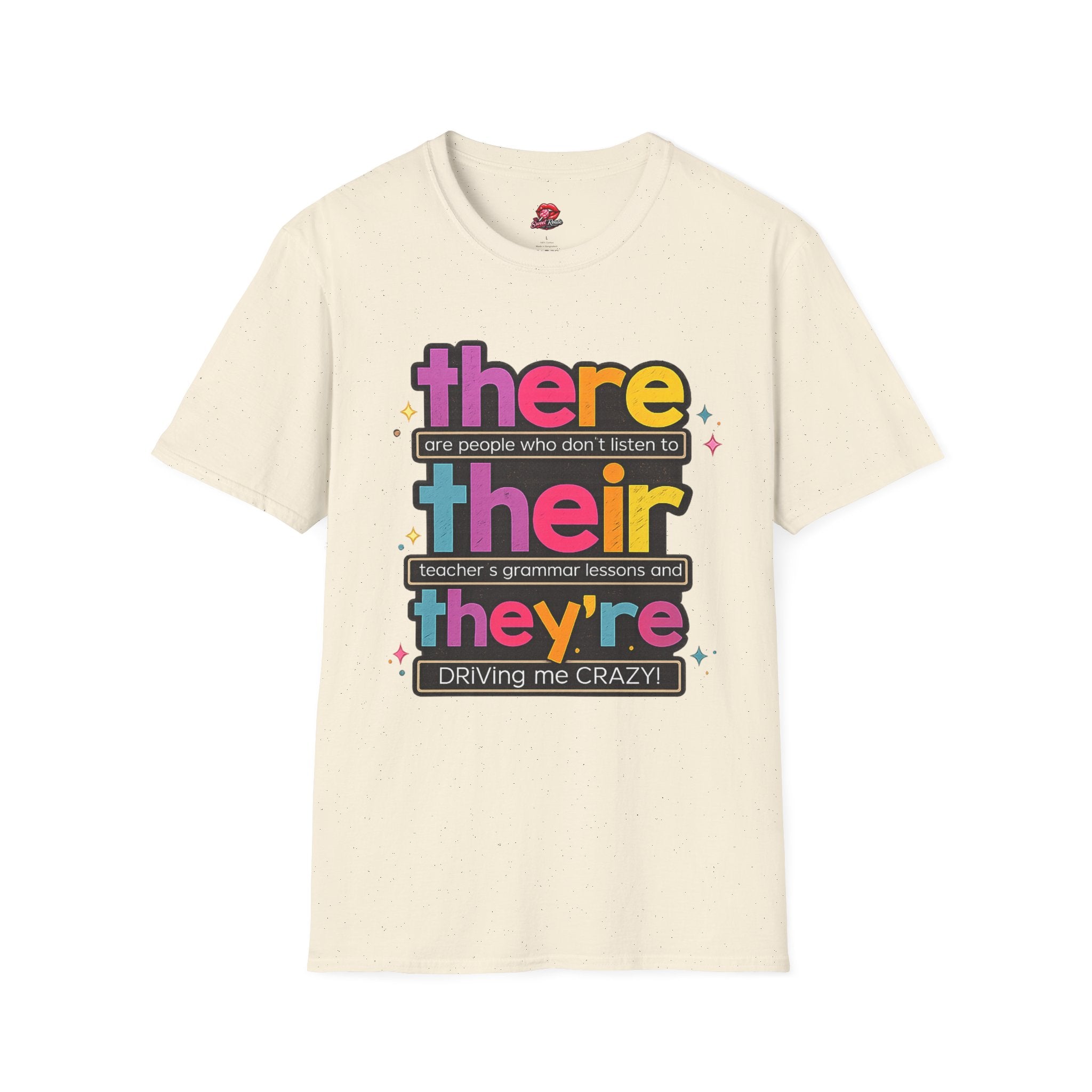 There Their They’re Teacher Shirt | Funny Grammar T-Shirt | English Teacher Tee | Retro Typography Back to School Gift