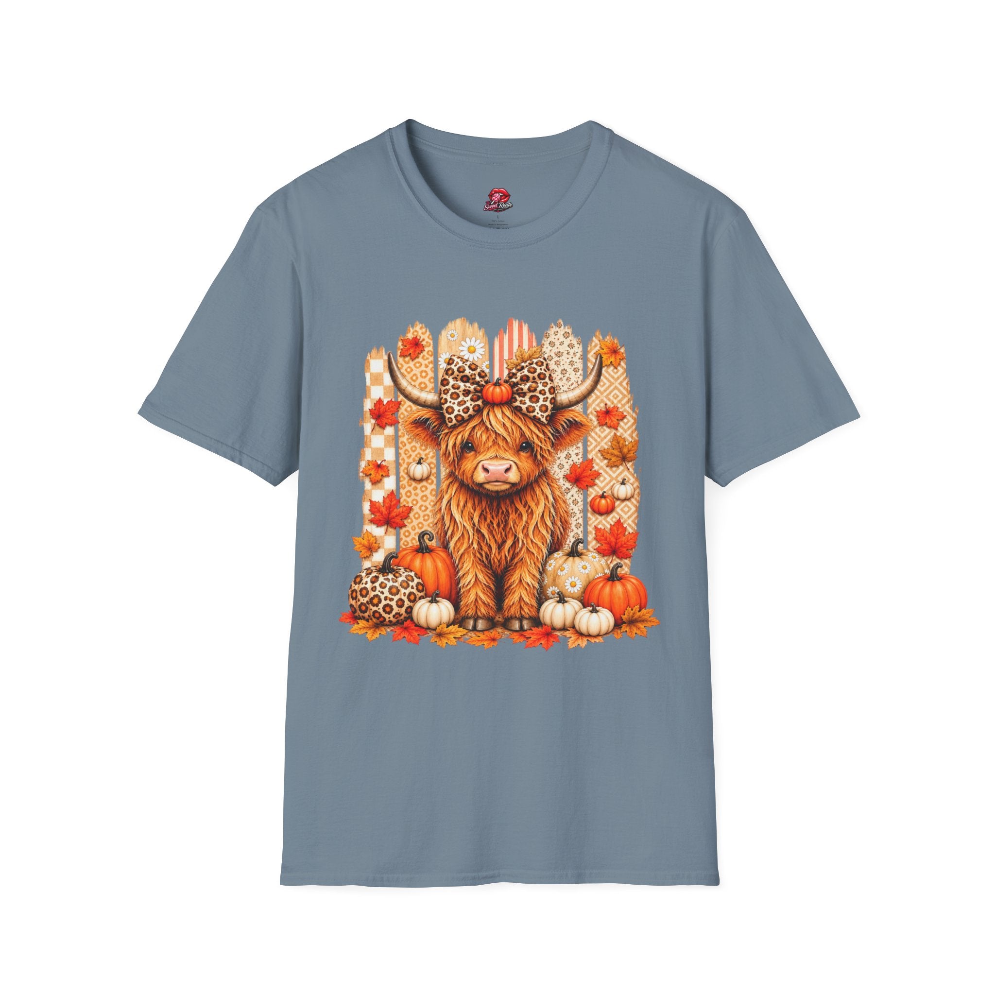 Fall Highland Cow T‑Shirt