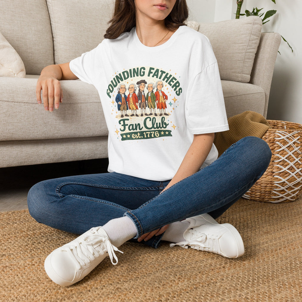 Founding Fathers Fan Club Patriotic Tee