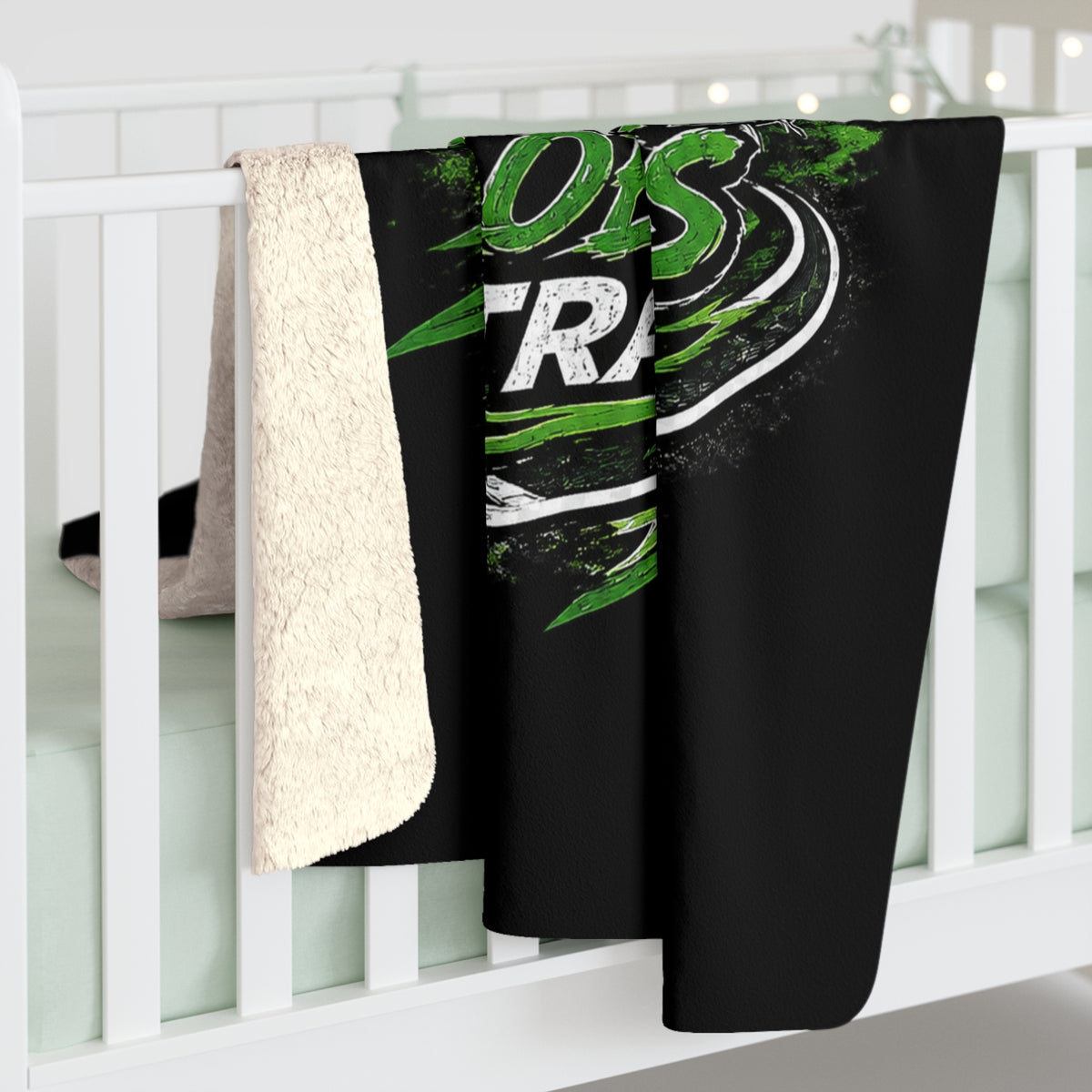 Monahans Loboes Track Sherpa Fleece Blanket