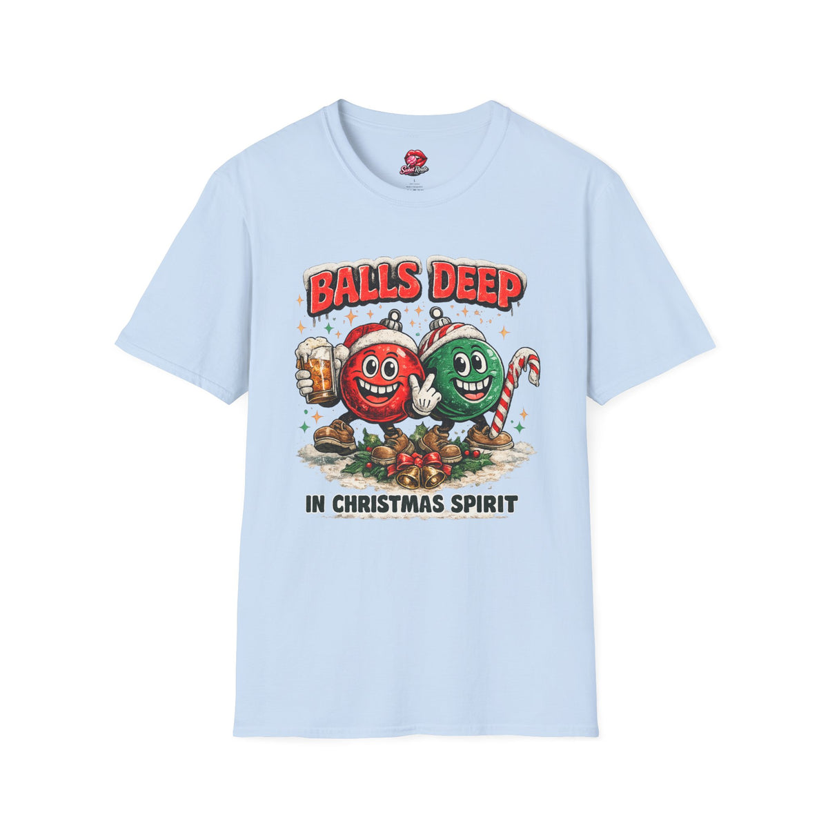 Balls Deep Christmas Ornaments T-Shirt
