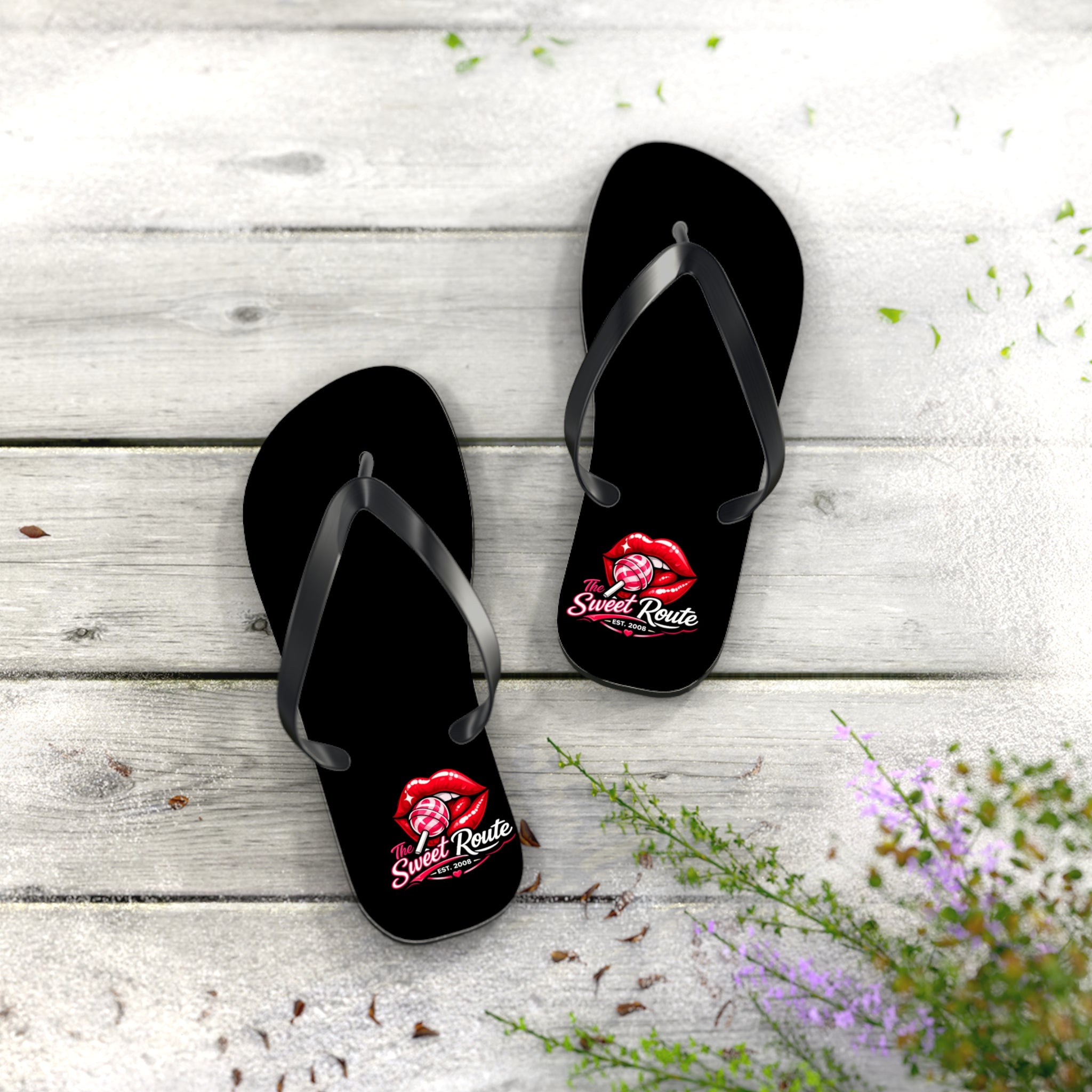 Sweet Route Flip Flops