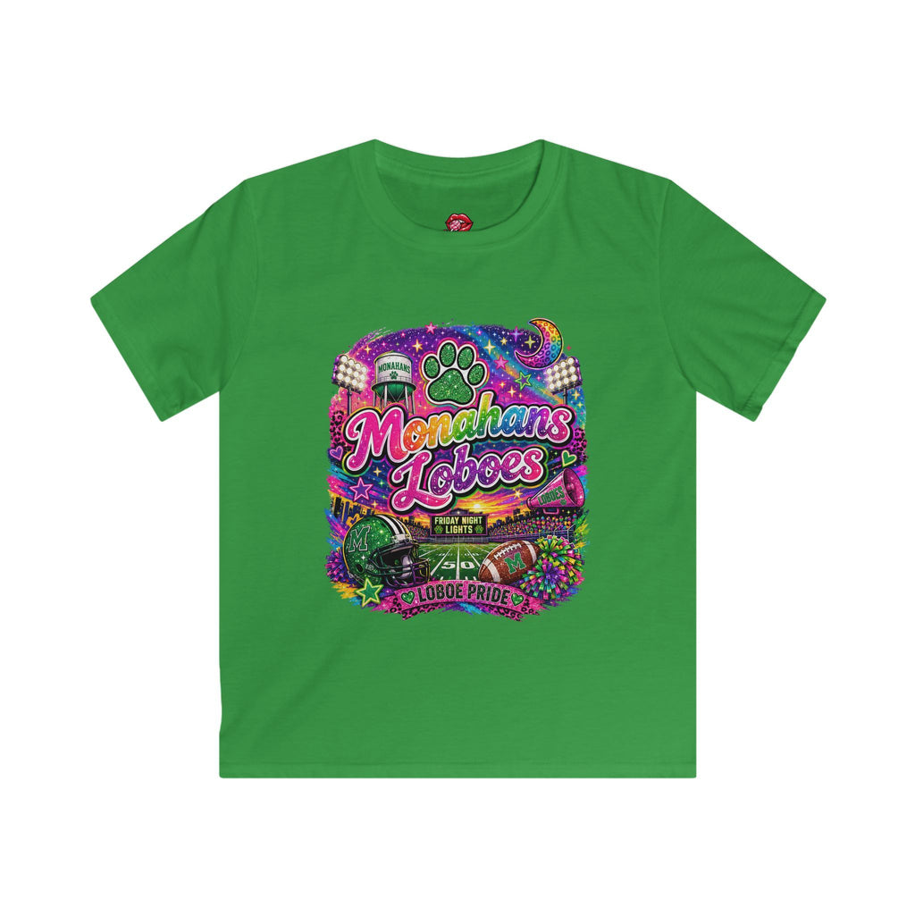 Monahans Loboes Colorful School Spirit Kids Shirt