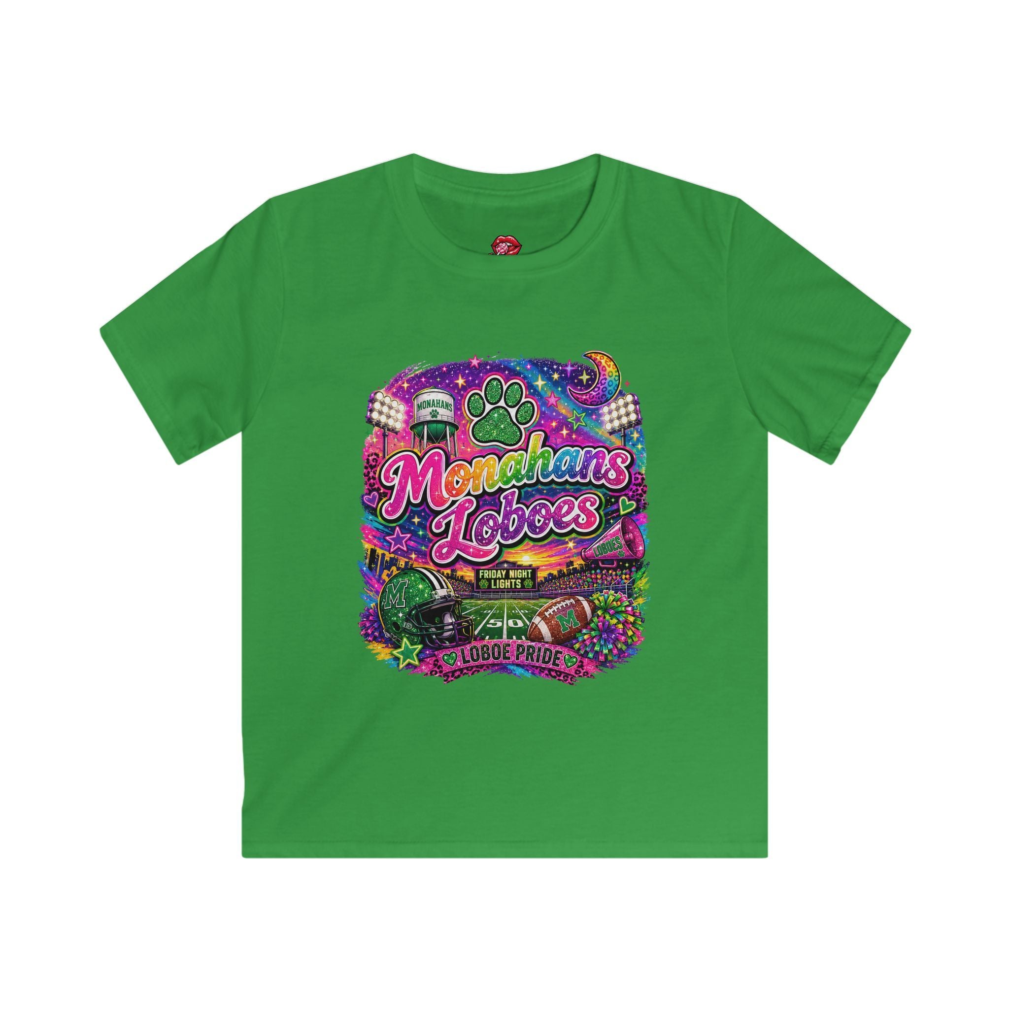 Monahans Loboes Colorful School Spirit Kids Shirt