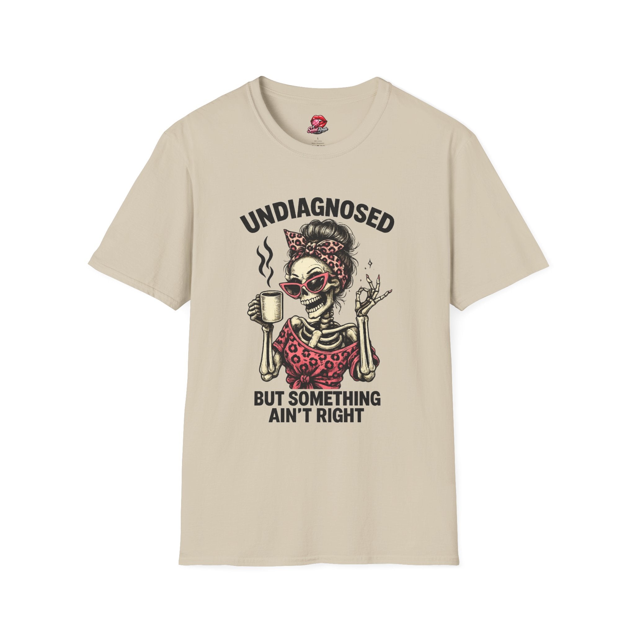 Undiagnosed Skull Lady Coffee Tee