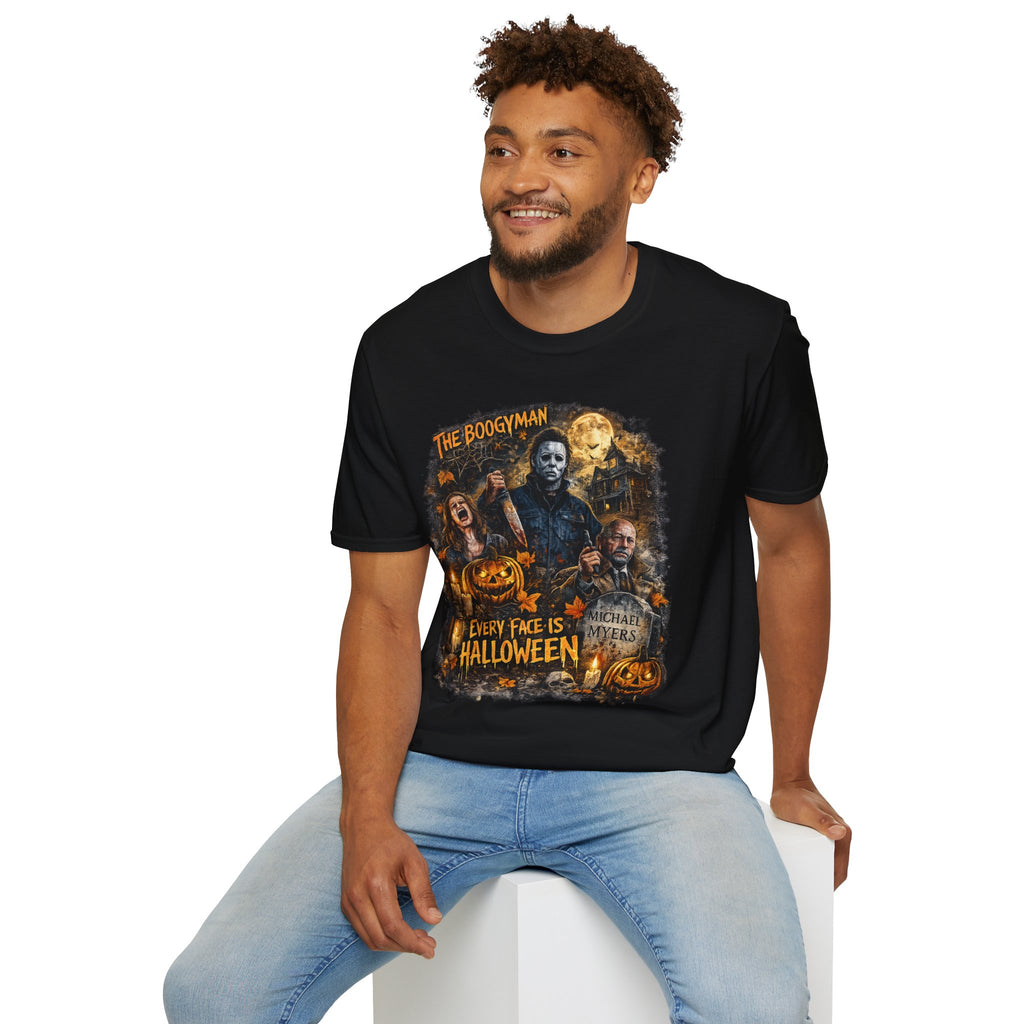 The Boogyman Halloween T-Shirt | Vintage Slasher Horror Graphic Tee | Retro Spooky Season Unisex Shirt
