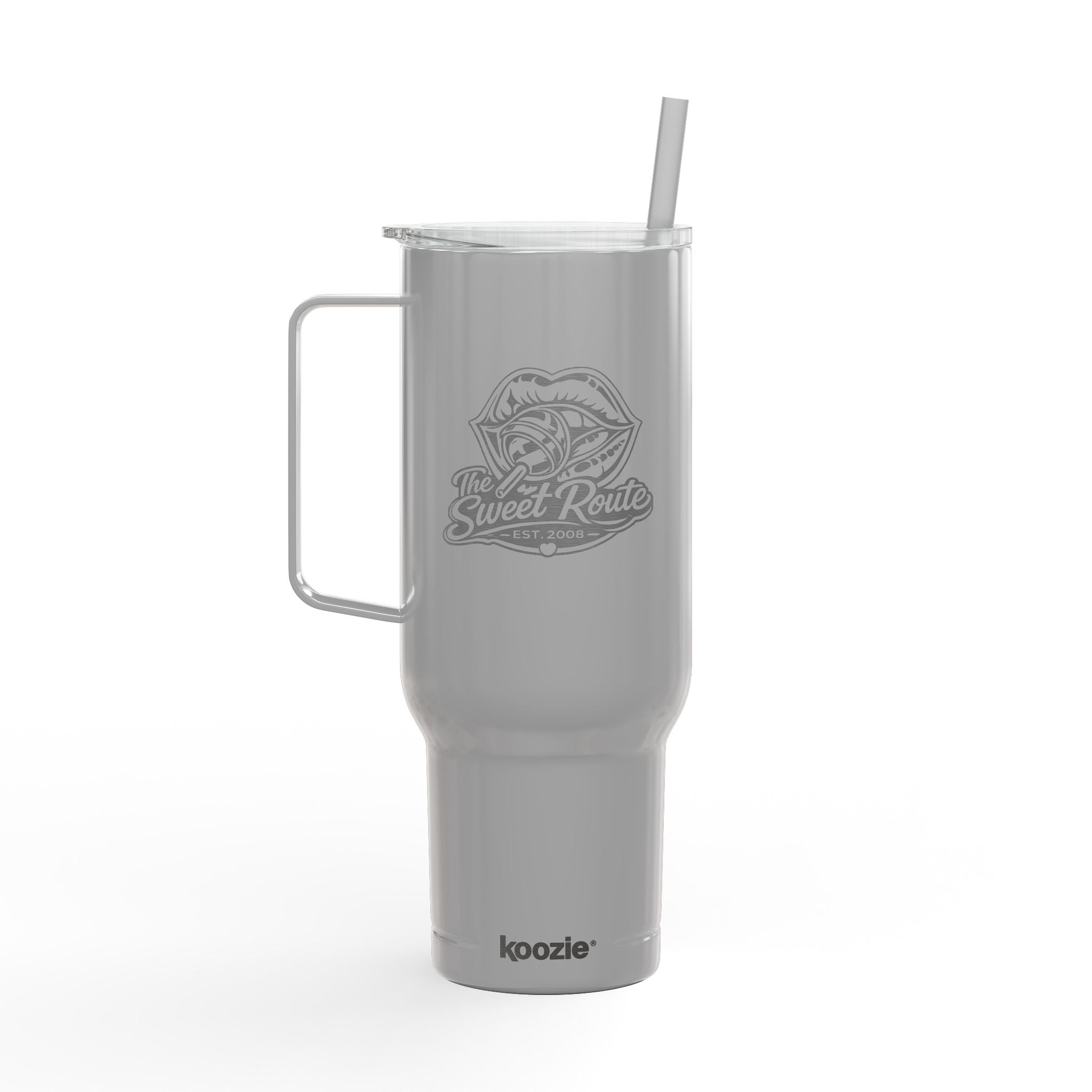 Sweet Route Insulated Tumbler with Lid, 40oz