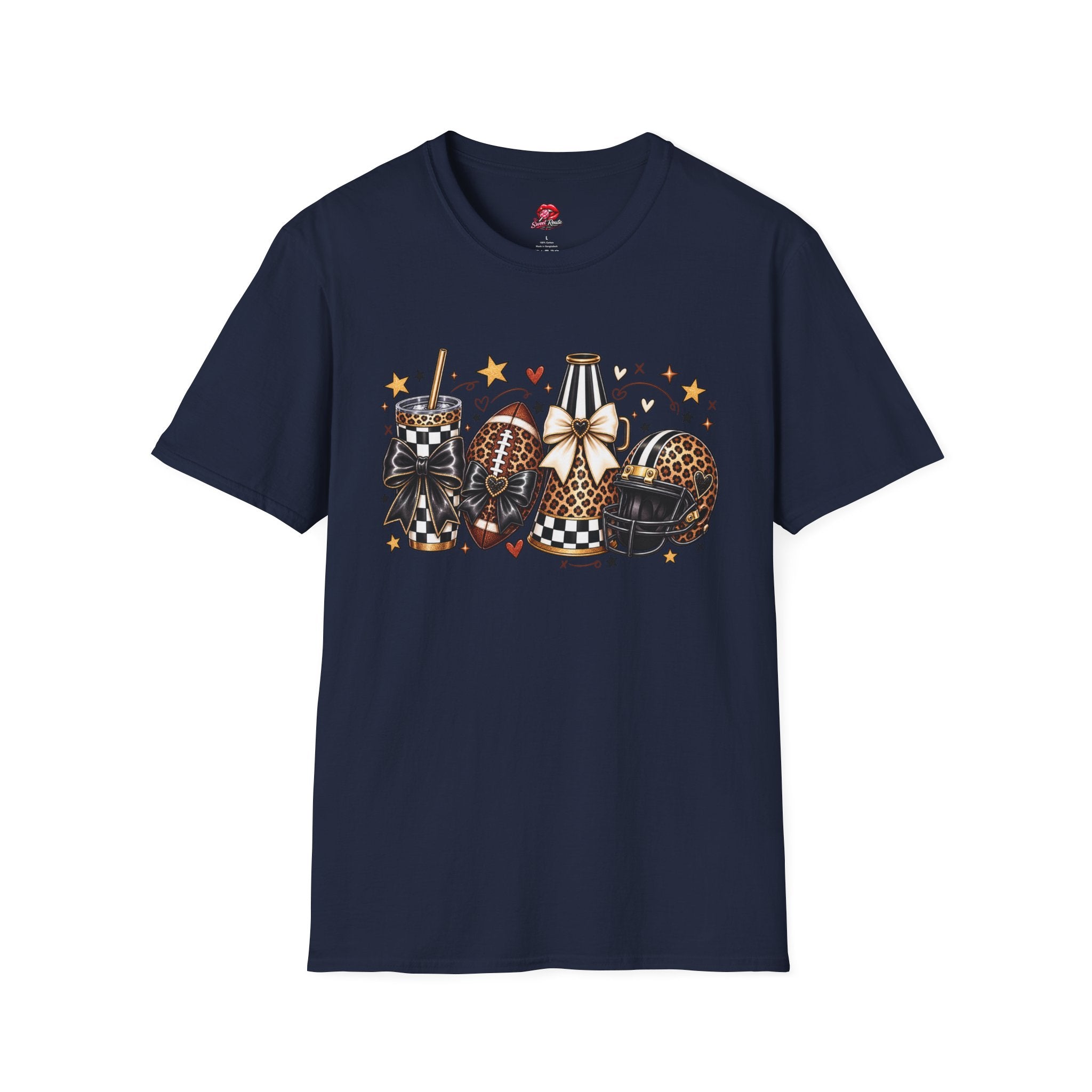 Leopard Game Day Football & Cheer Graphic T-Shirt