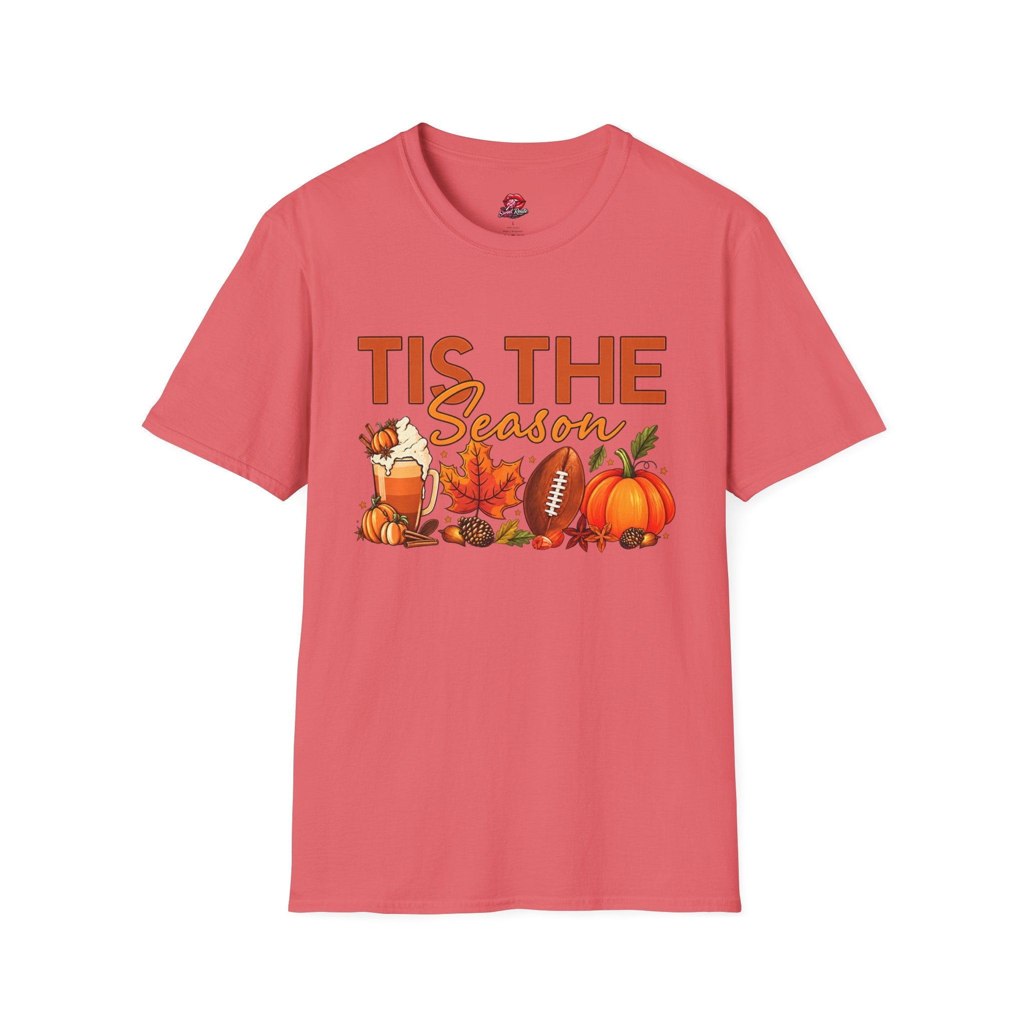Tis The Season Fall Football Pumpkin Tee