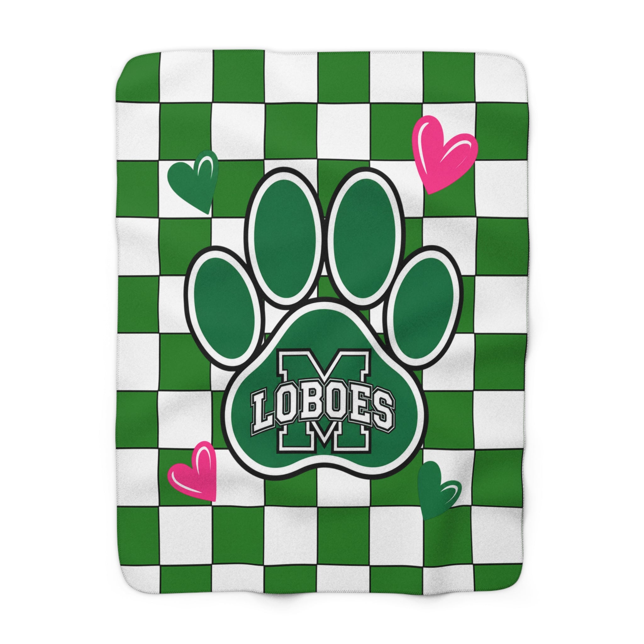 Loboes Paw Sherpa Blanket