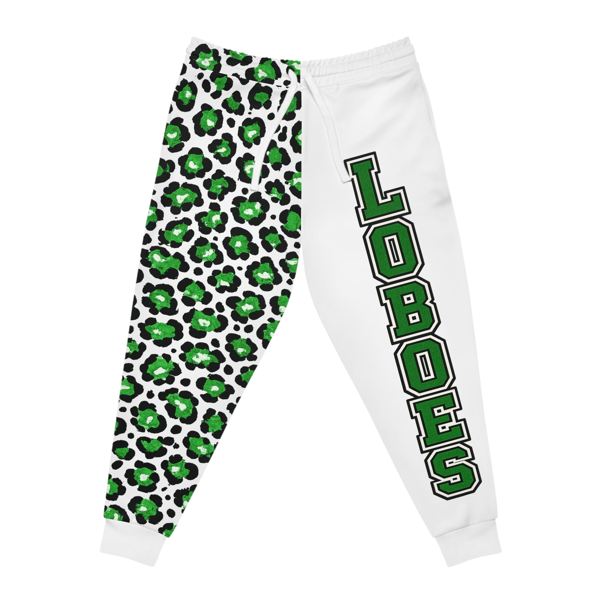 Loboes Green Leopard Athletic Joggers