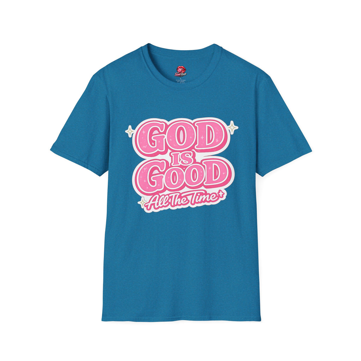 God Is Good pink retro script T-Shirt