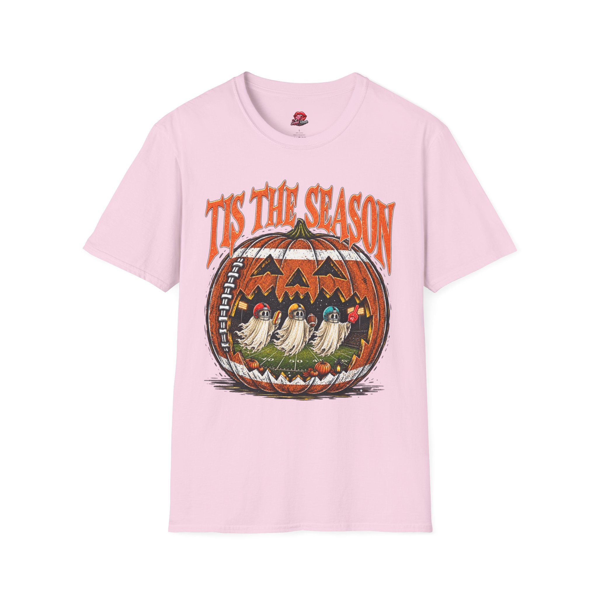 Tis The Season Vintage Jack-o'-Lantern Football Shirt