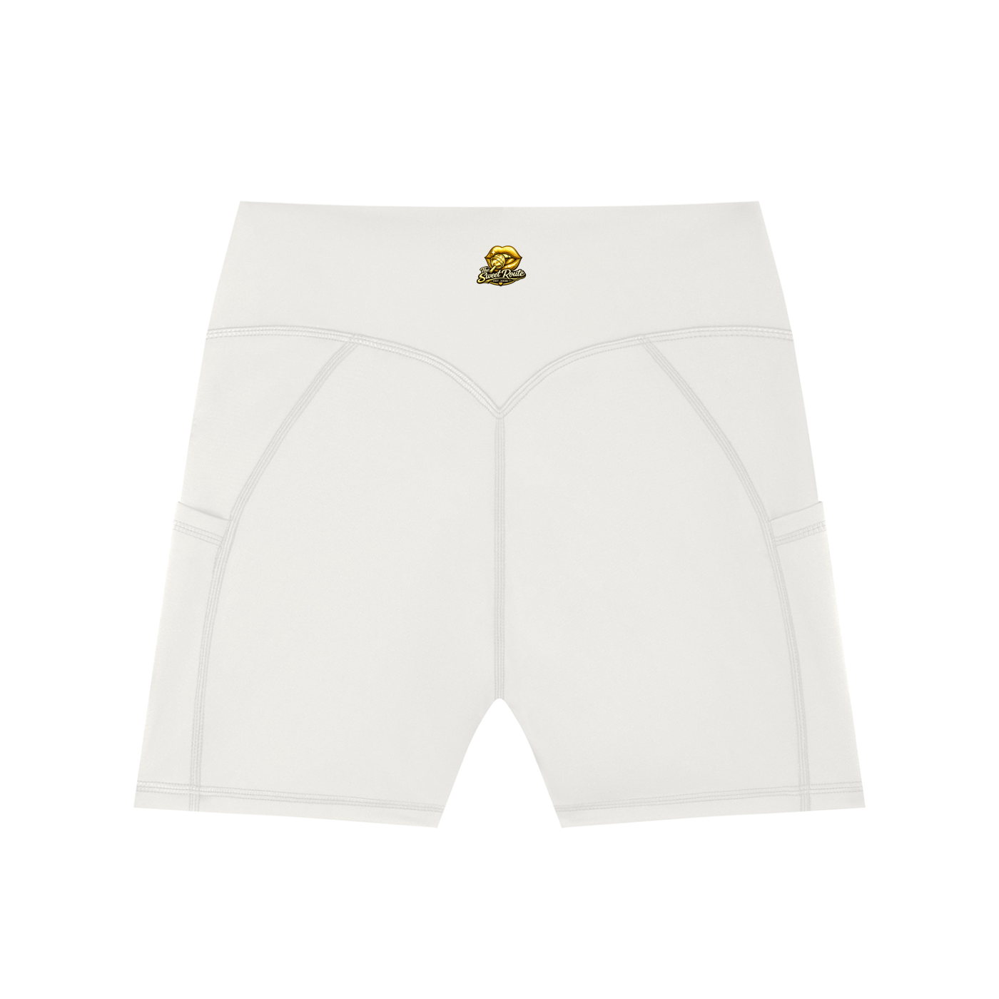 Sweet Route Women's High-Waisted Pocket Biker Shorts
