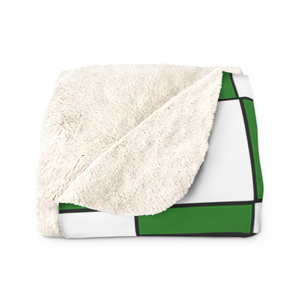 Green Checkerboard Senior Stadium Blanket