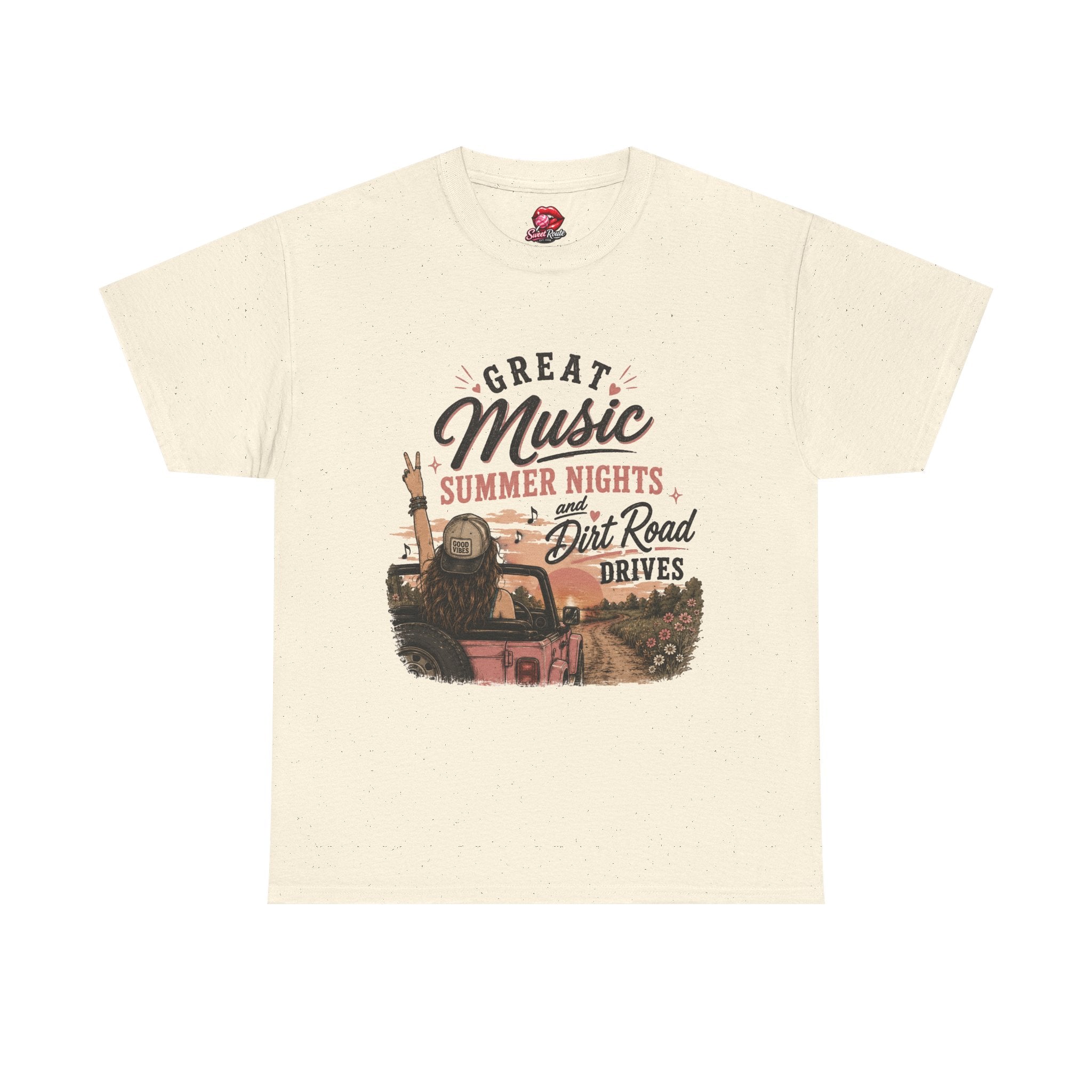 Great Music Summer Nights Dirt Road Drives T-Shirt