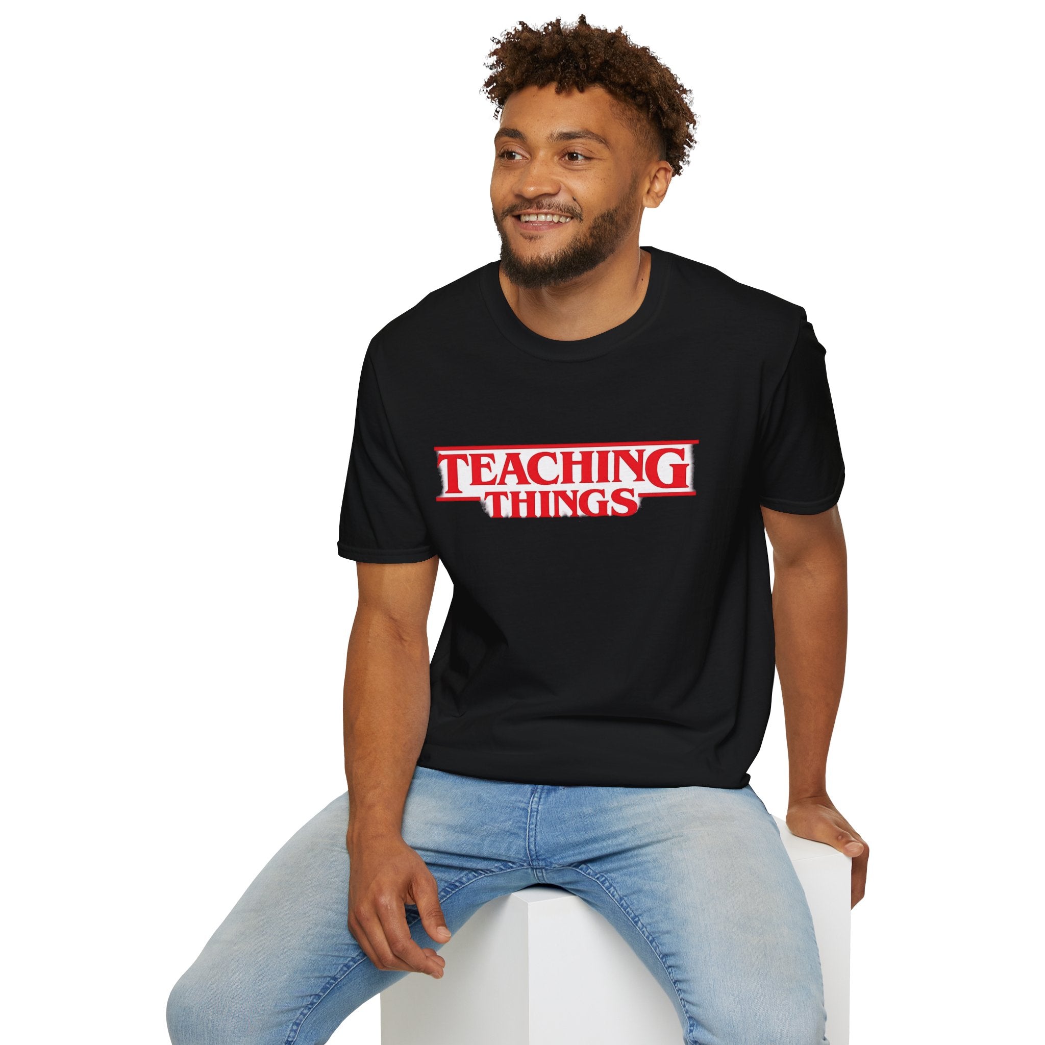 Teaching Things Retro Teacher T-Shirt | Vintage Red Graphic Teacher Tee | Funny Educator Shirt | Back to School Gift