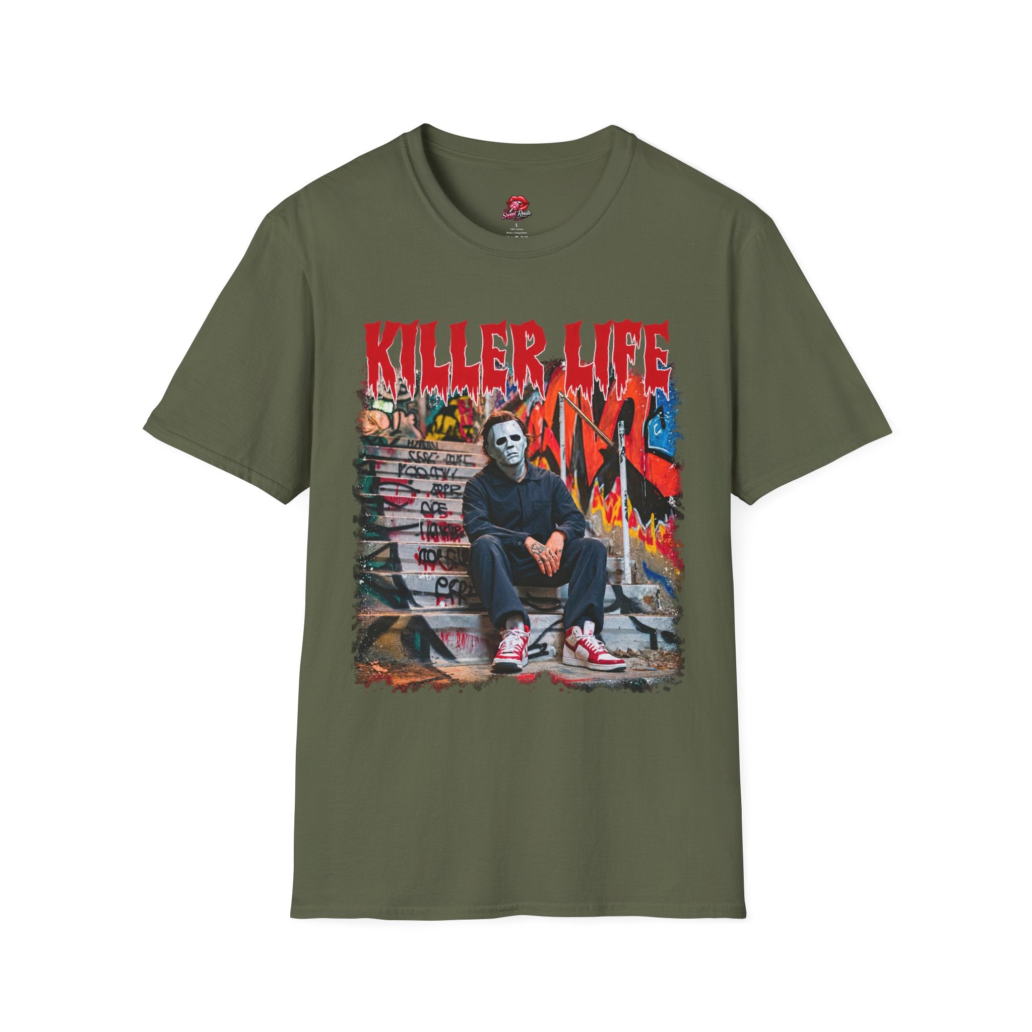 Killer Life Michael Mask Street Art Tee