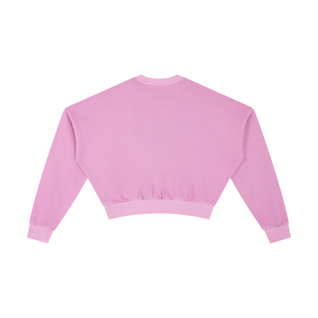 Sweet Route Vintage Washed Cropped Sweatshirt