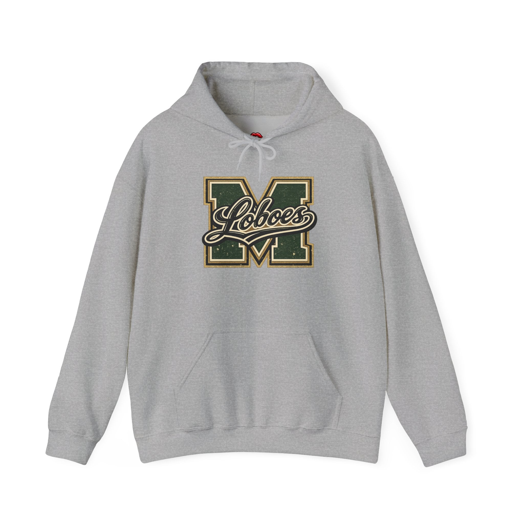 Loboes Vintage Letter M Hoodie