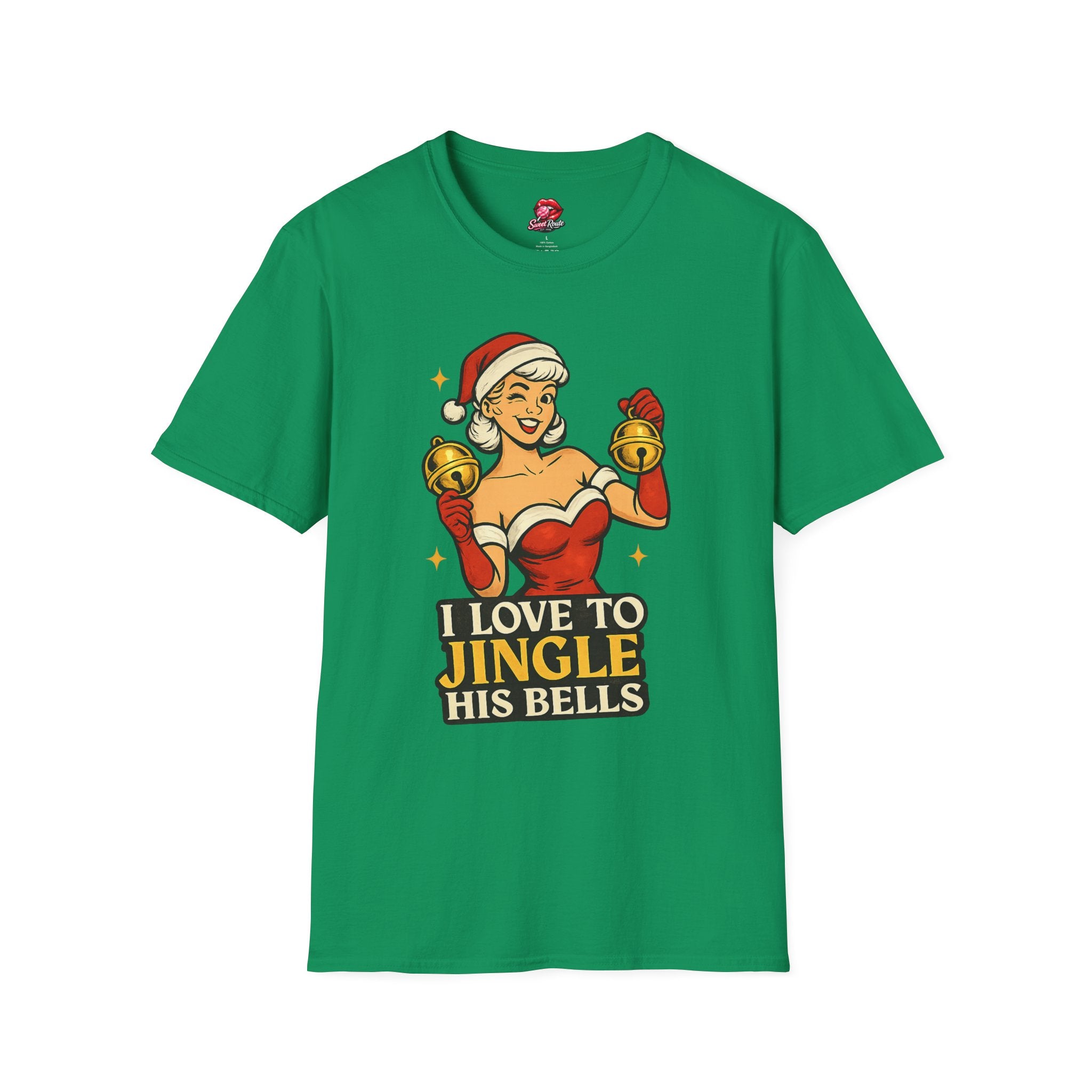 I Love to Jingle His Bells Funny Christmas Tee