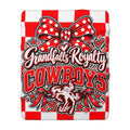 Grandfalls Royalty Cowboys Fleece Sherpa Blanket