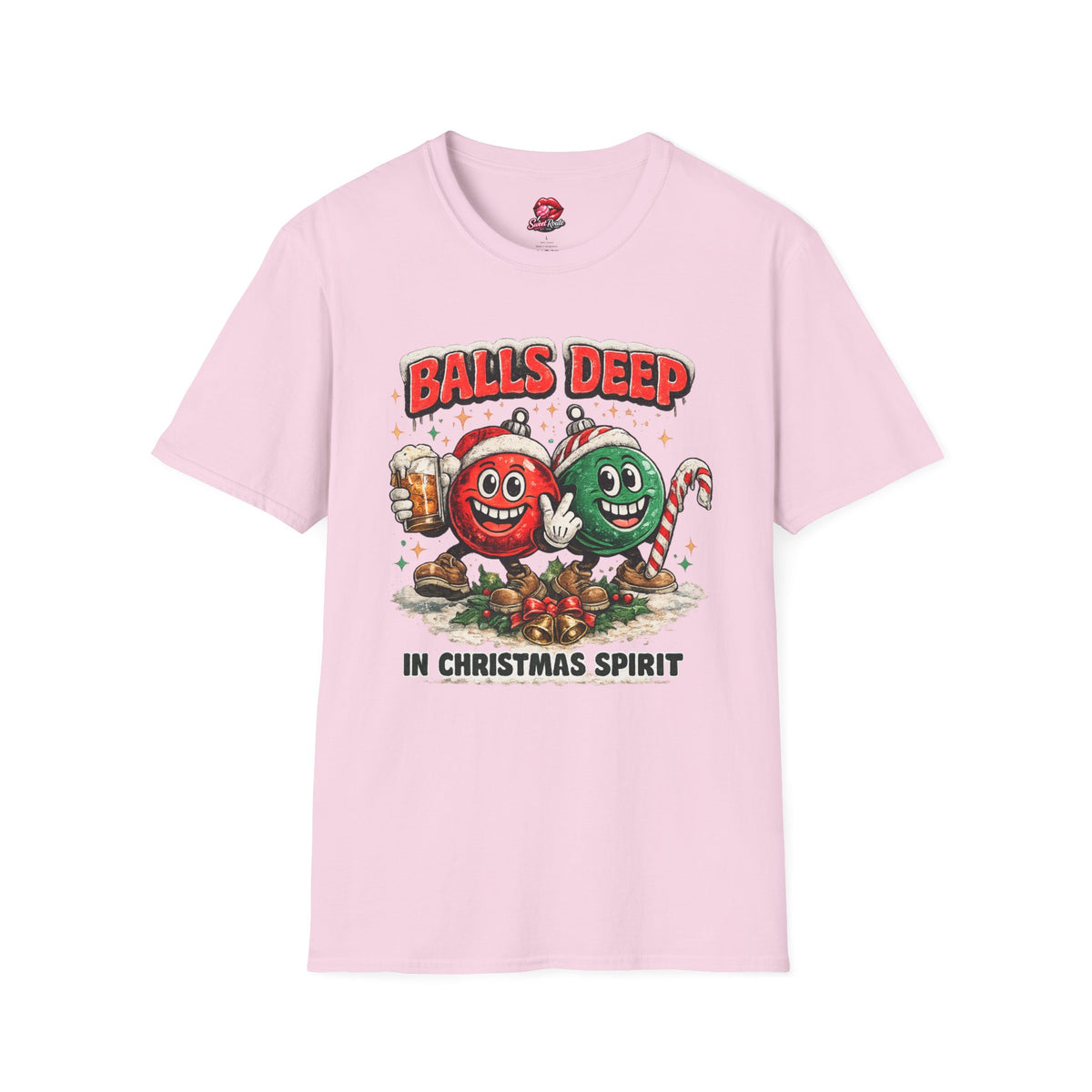 Balls Deep Christmas Ornaments T-Shirt
