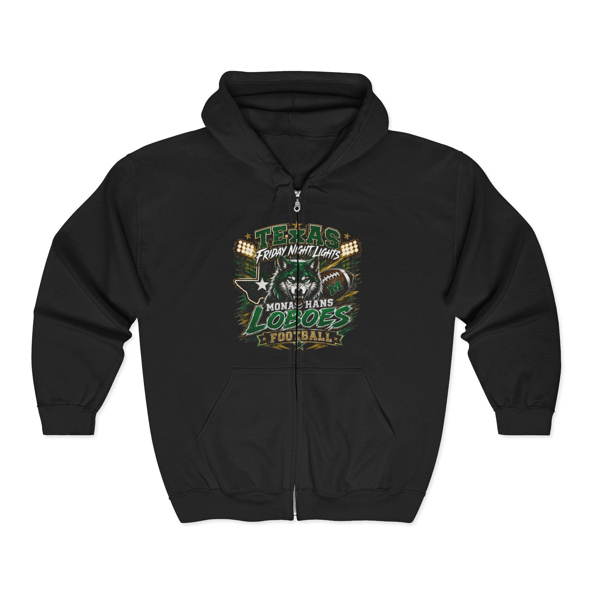 Loboes Football Full-Zip Hoodie