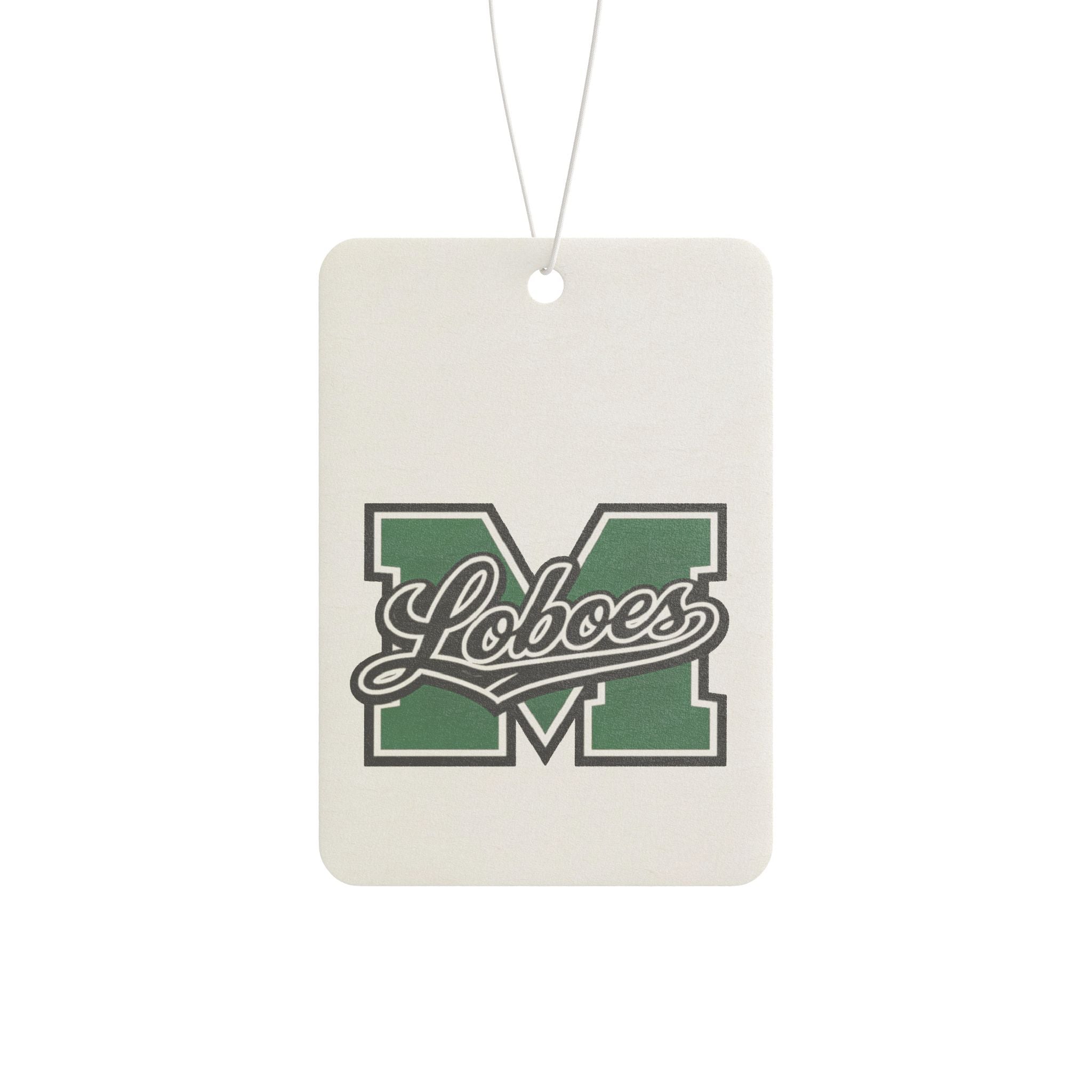 Loboes M Green 'M' Car Air Freshener