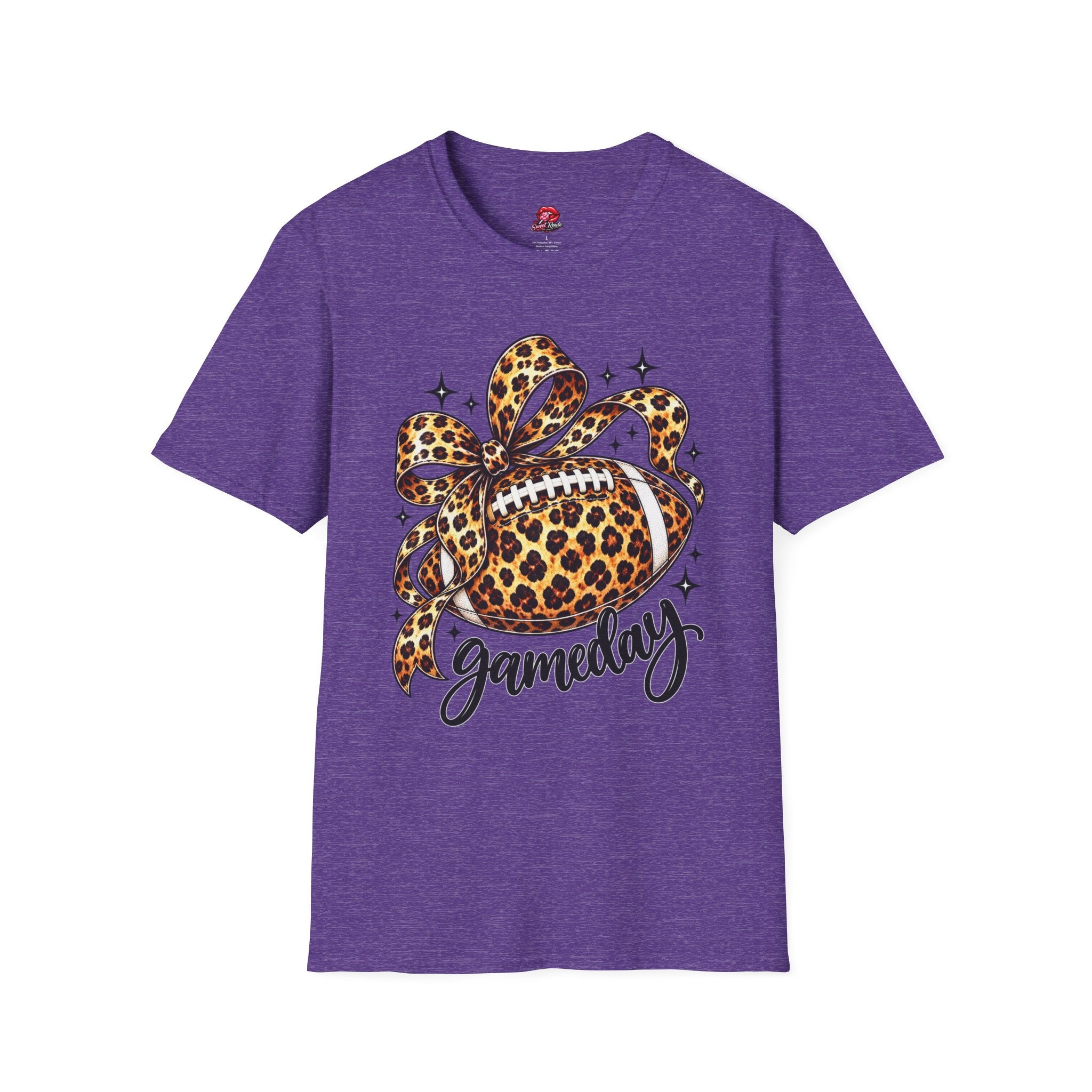 Leopard Print Football Gameday T-Shirt