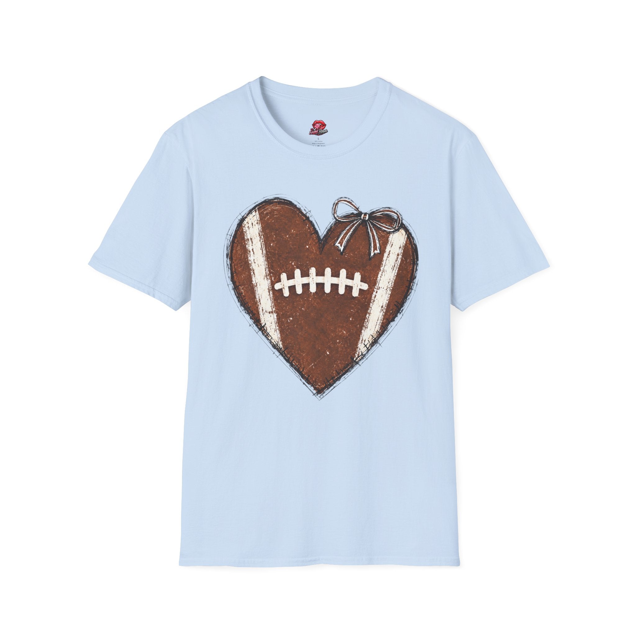 Heart-Shaped Football T-Shirt