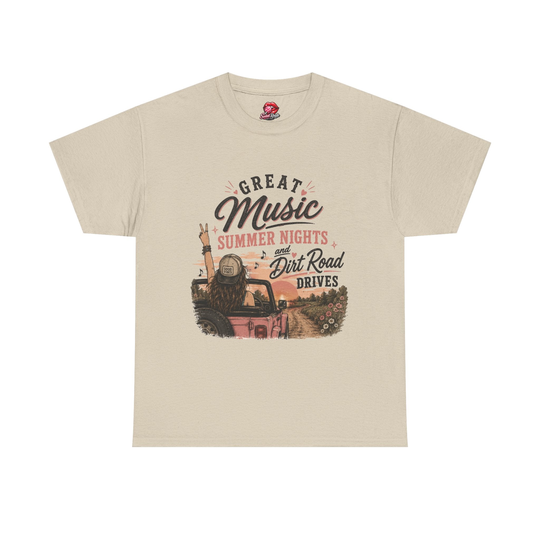 Great Music Summer Nights Dirt Road Drives T-Shirt