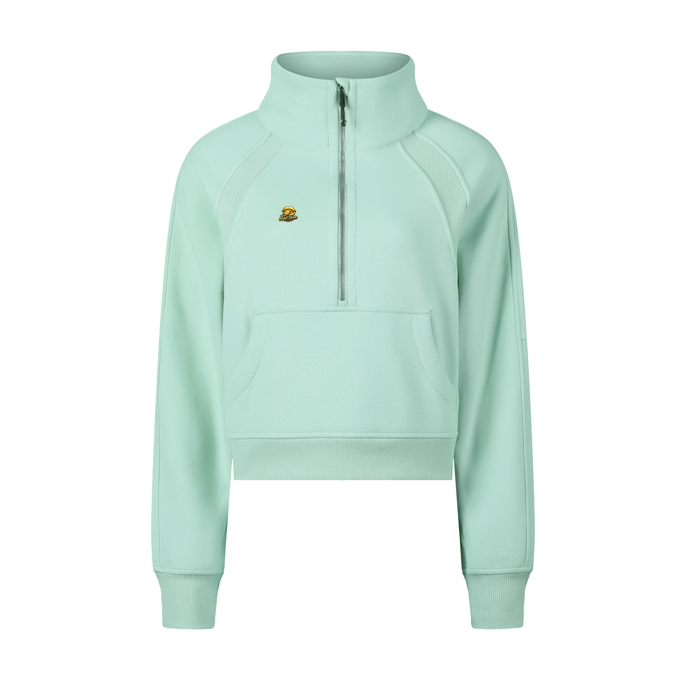 Sweet Route Cropped Half-Zip Sweatshirt