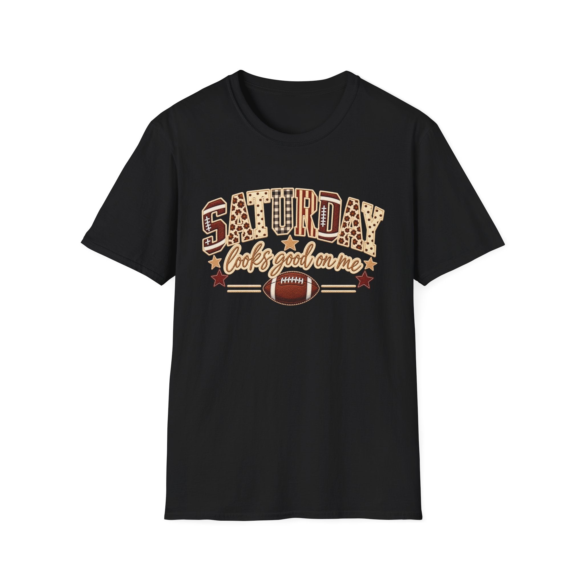 Saturday Looks Good On Me Football T-Shirt