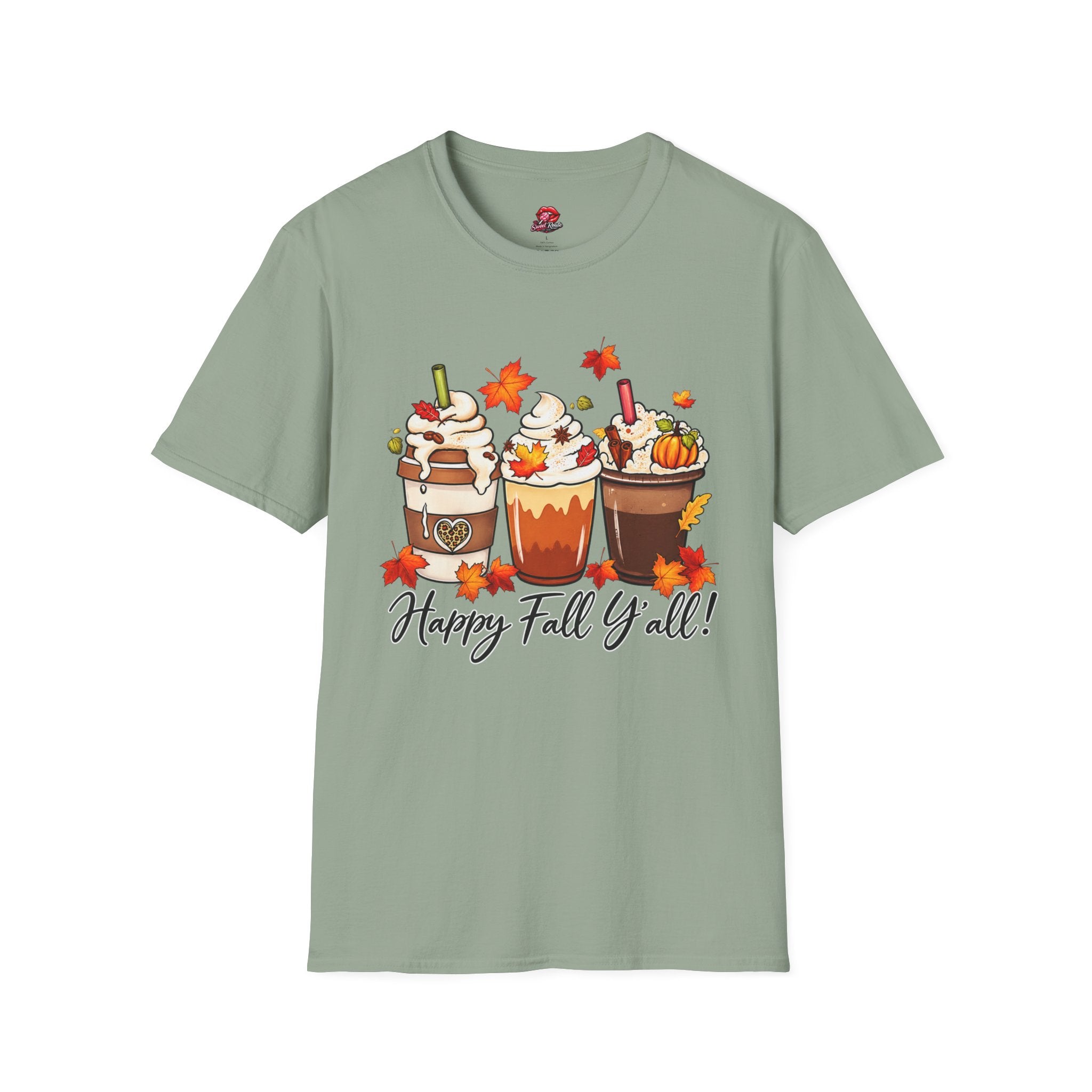 Happy Fall Y'all Pumpkin Spice Latte Tee